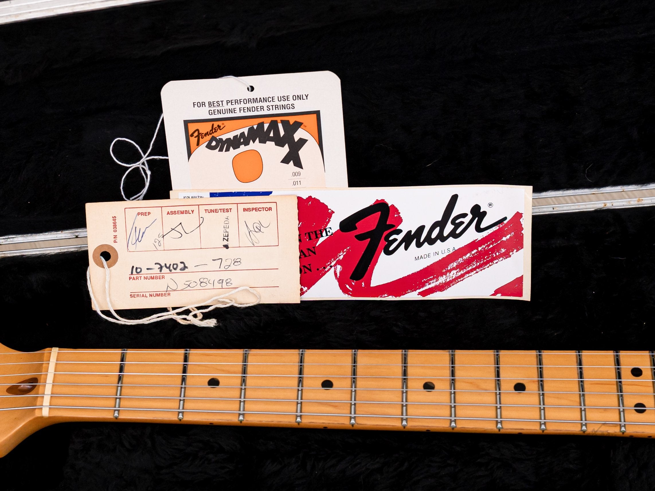 1995 Fender American Standard Stratocaster Crimsonburst 100% Original w/ Case & Hangtags