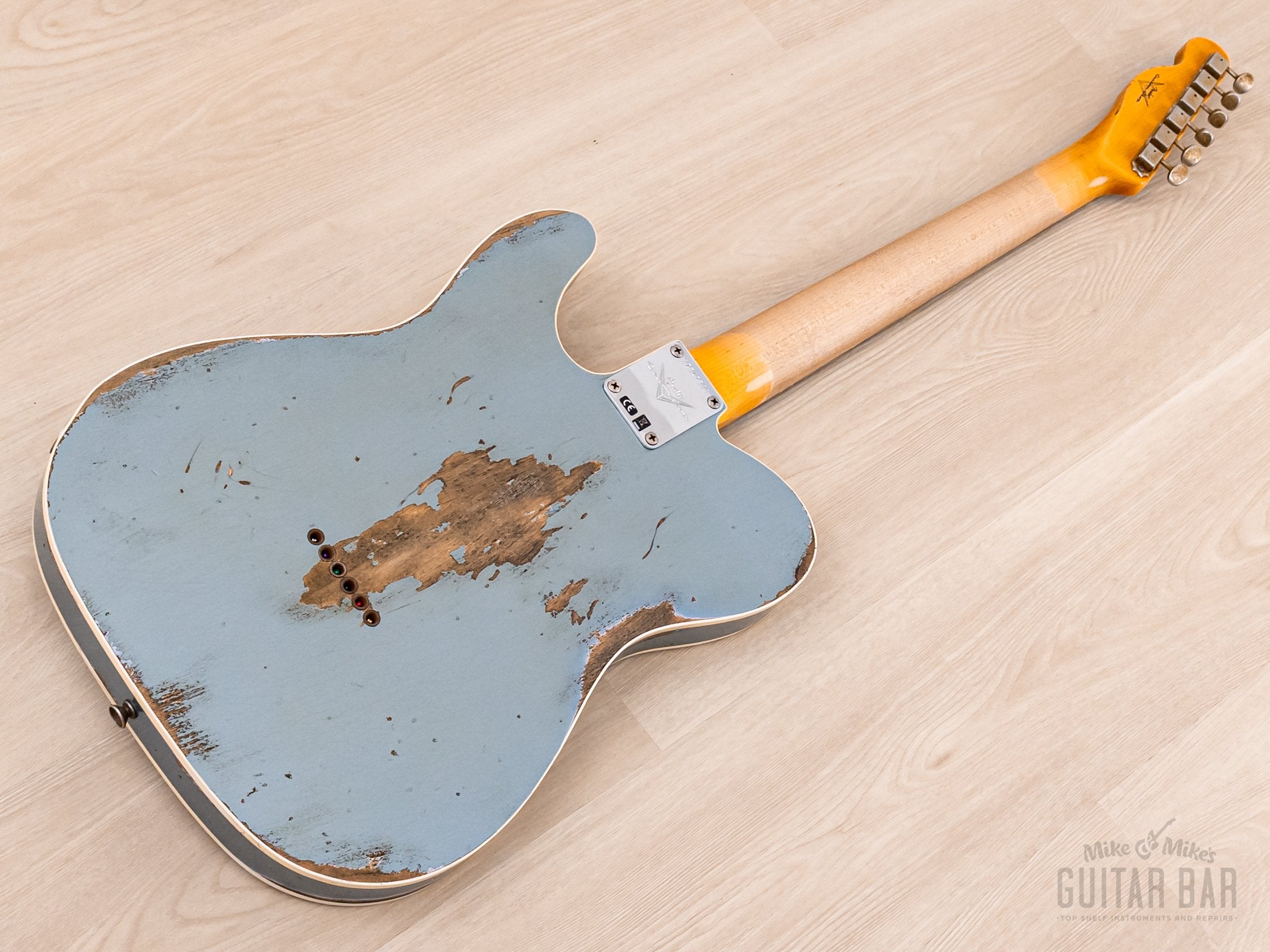 2020 Fender Custom Shop 1964 Telecaster Custom Heavy Relic Aged Ice Blue w/ Case, COA, Tags