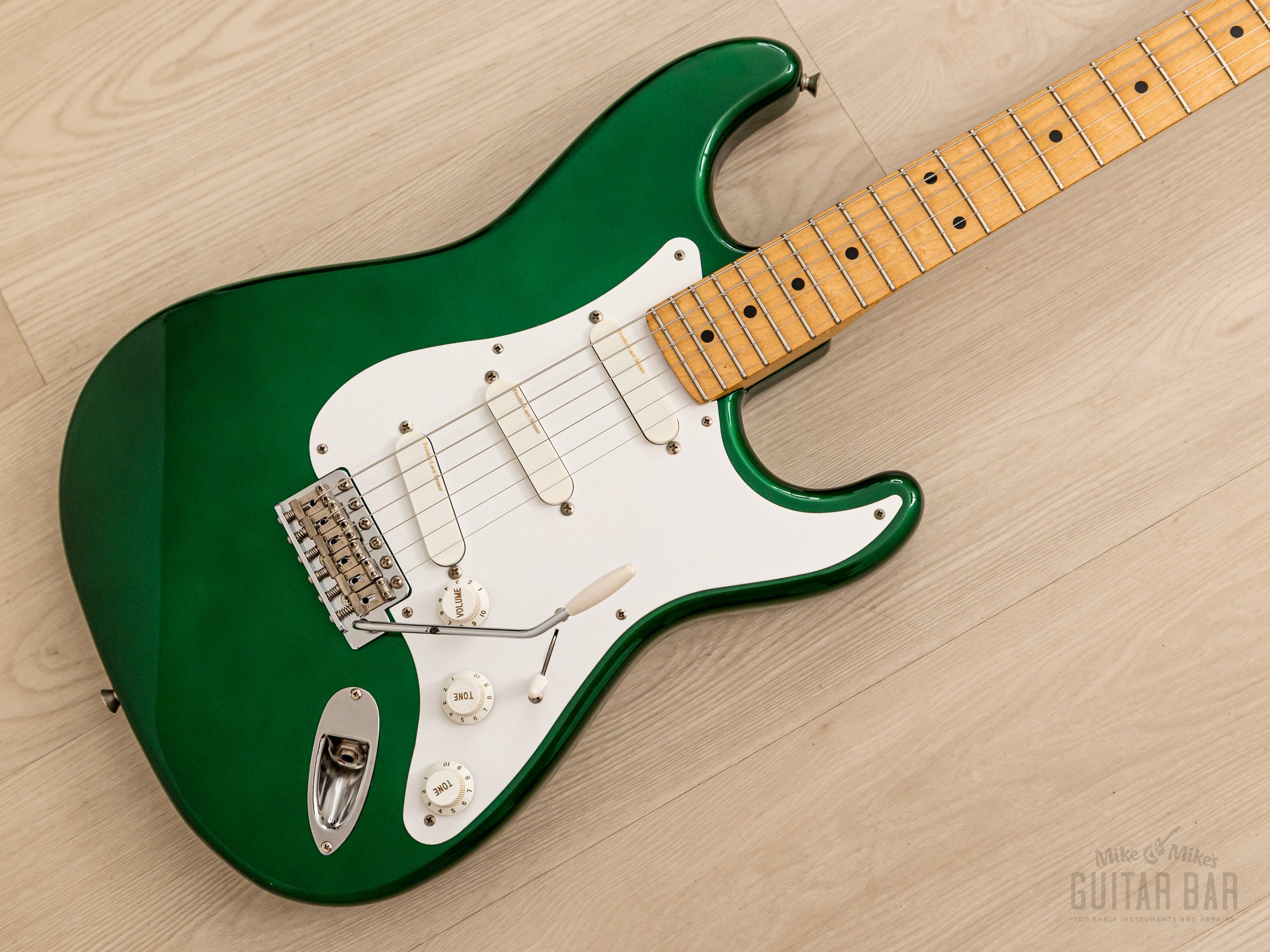 1991 Fender Order Made Stratocaster ST57-770LS Candy Apple Green w/ Lace  Sensor, Japan MIJ Fujigen