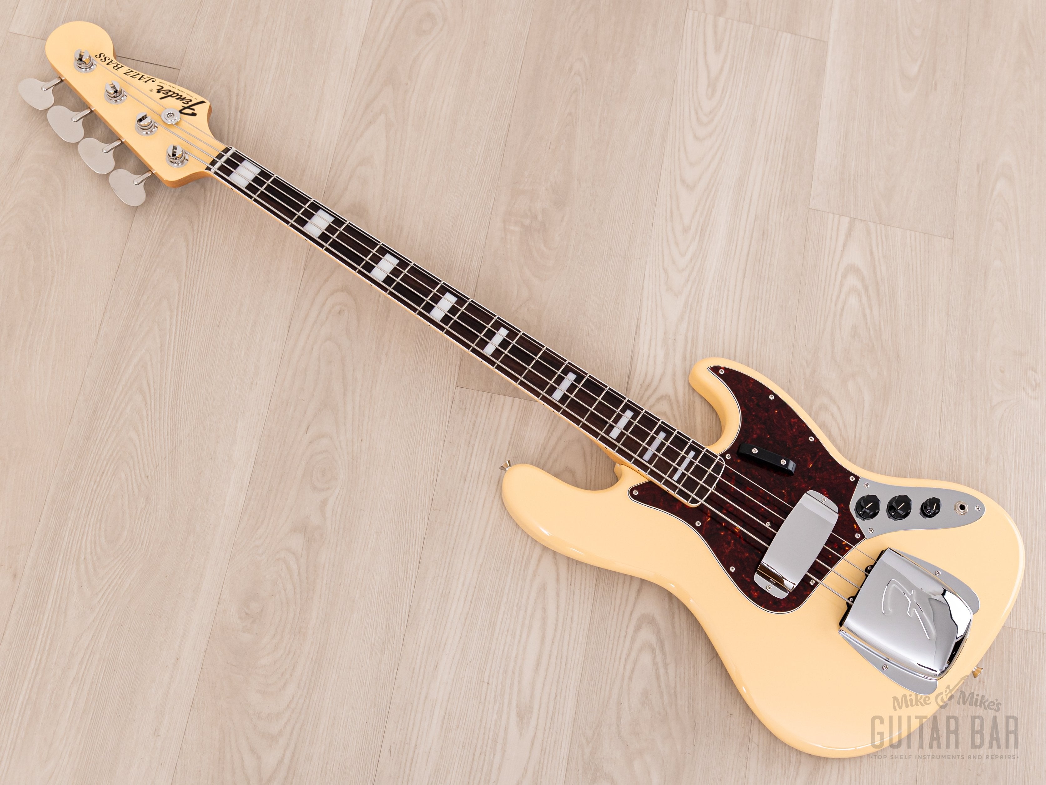 2024 Fender Traditional II Late 60s Jazz Bass FSR Vintage White w/ Blocks & Binding, Japan MIJ