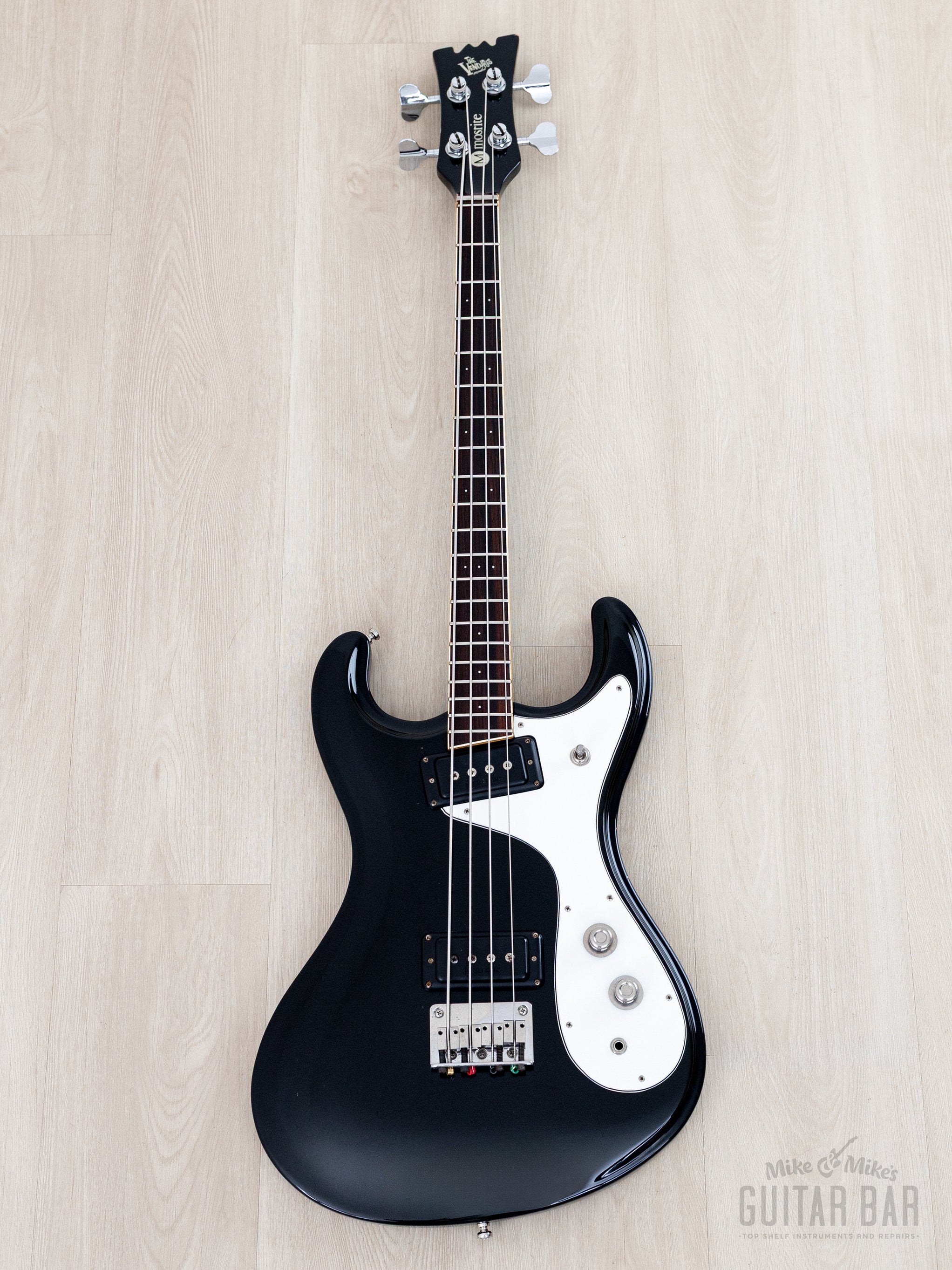1990 Mosrite Ventures Model Bass Standard Series VMB-900 Black w/ Case
