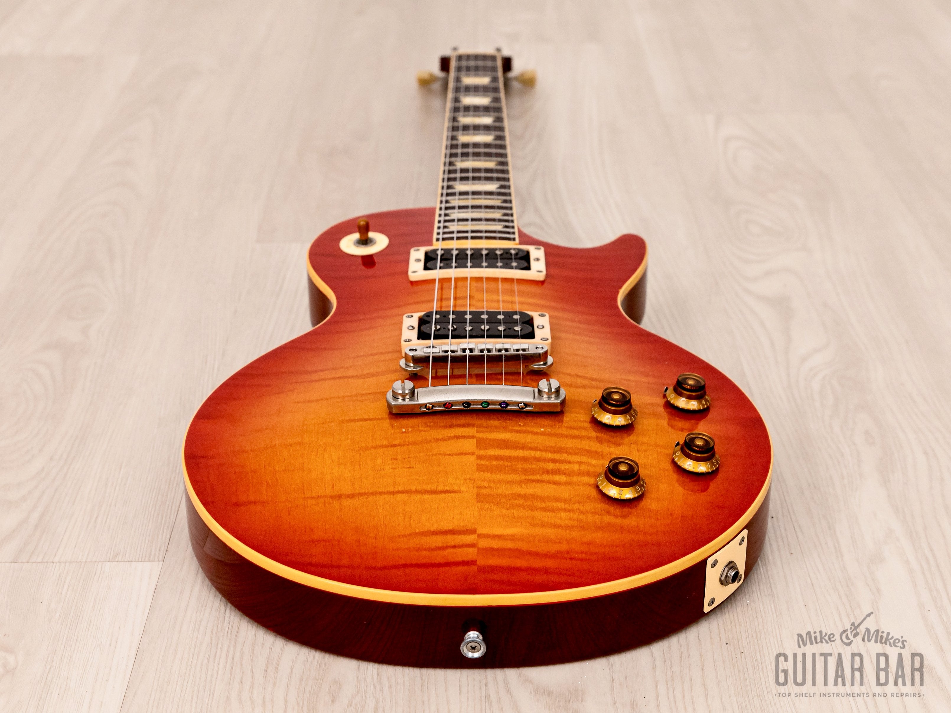 1993 Orville by Gibson Les Paul Standard LPS-59R Cherry Sunburst Flame Top Burst w/ 57 Classic PAFs, Japan Fujigen