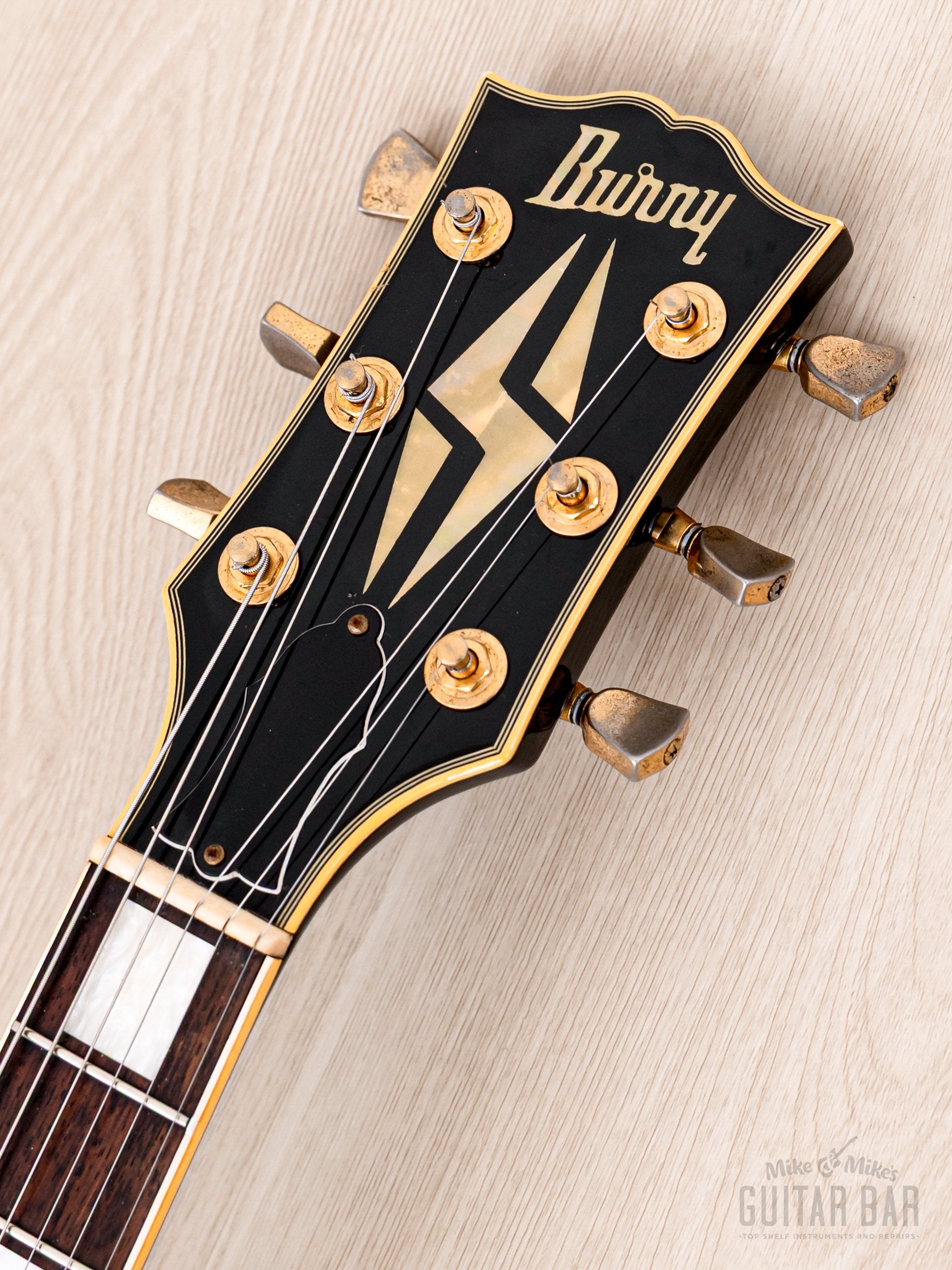 1989 Burny RLC-60 Custom Black Beauty Mahogany Top w/ VH-3 Humbuckers, Japan Fernandes