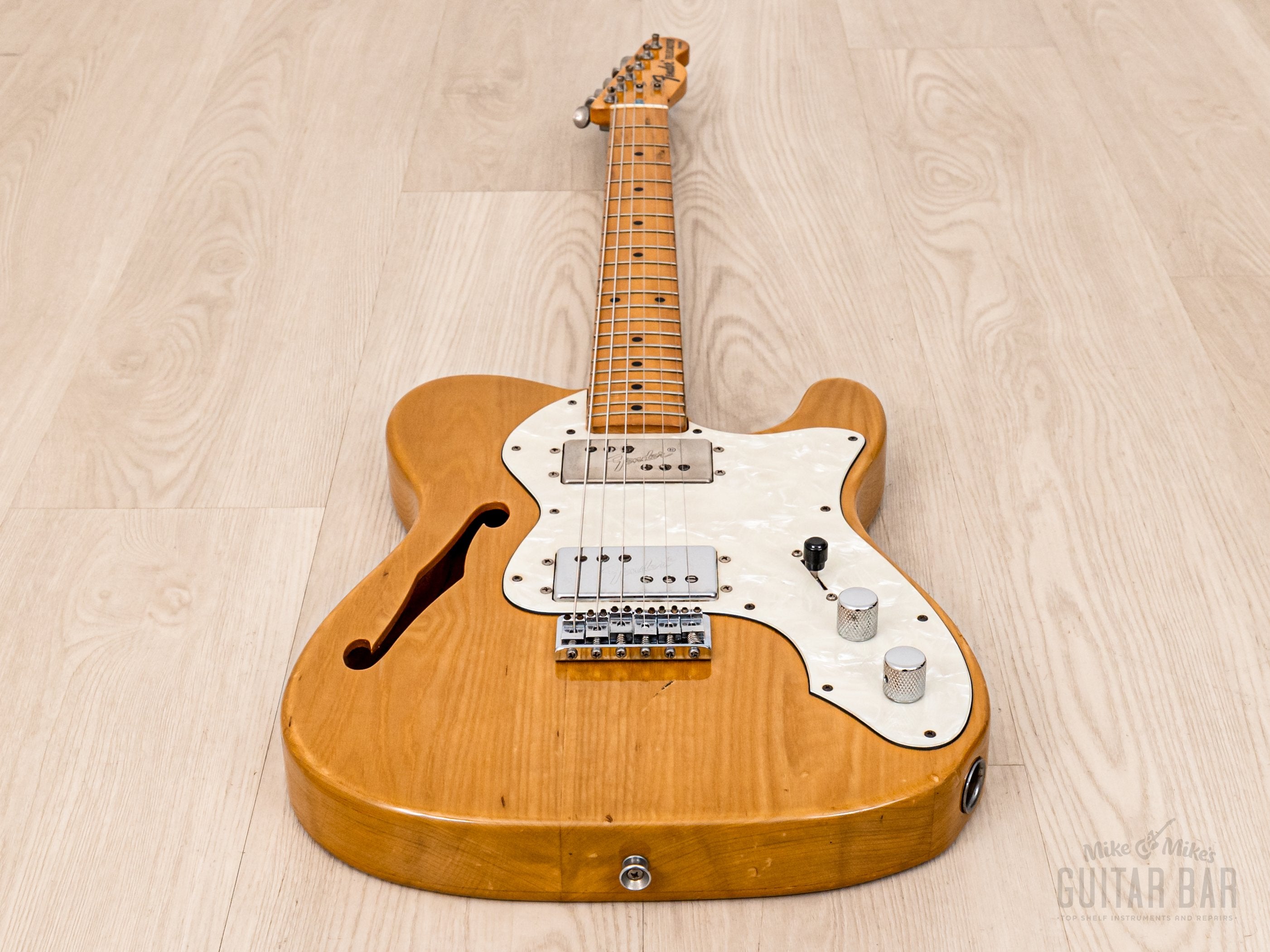 1985 Fender Telecaster Thinline ‘72 Vintage Reissue TN72-75 Natural w/ Wide Range, A-Serial Japan MIJ Fujigen