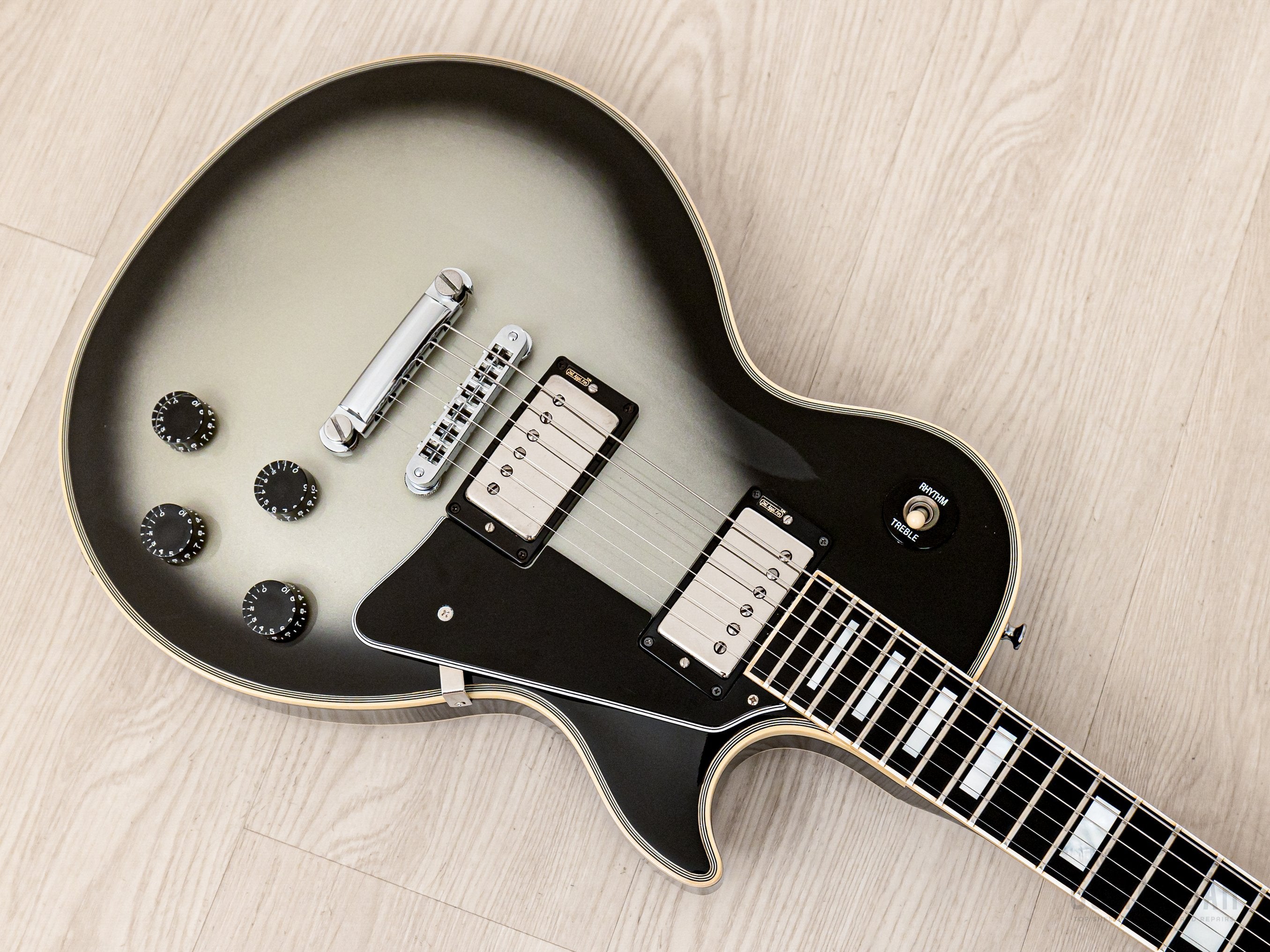 1984 Gibson Les Paul Custom Silverburst w/ Tim Shaw PAFs, Case