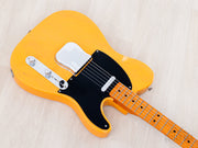 1999 Fender American Vintage 52 Telecaster Butterscotch, body angled view