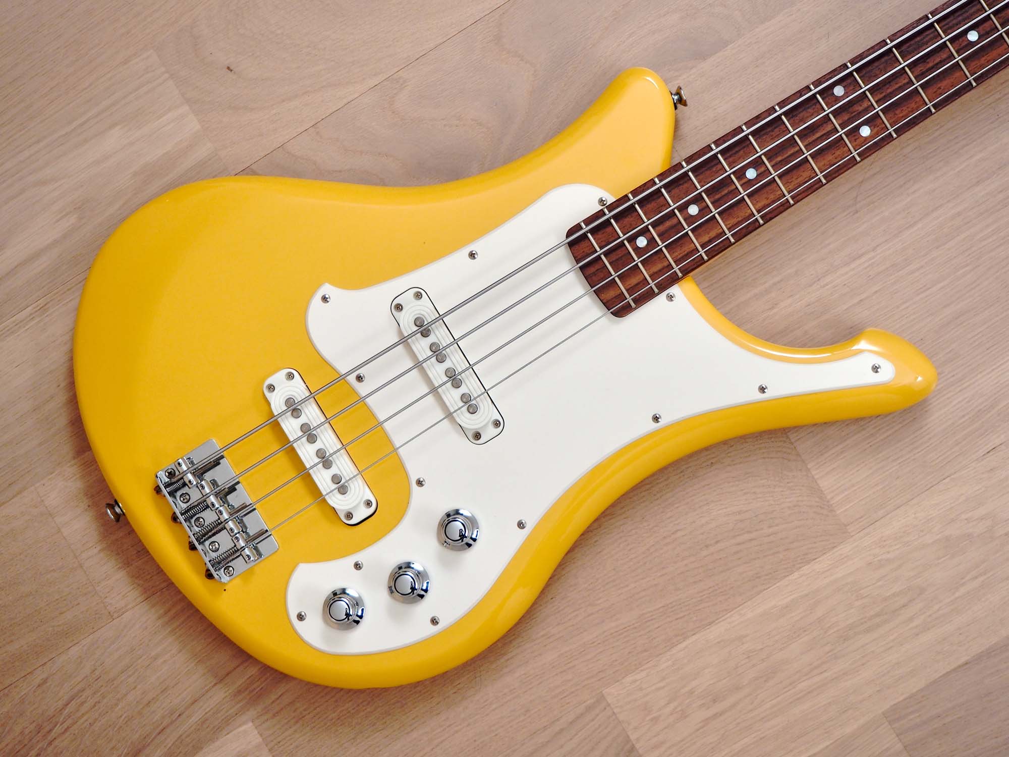 2012 Yamaha SBV-500 Flying Samurai Bass Guitar Vintage Yellow Near