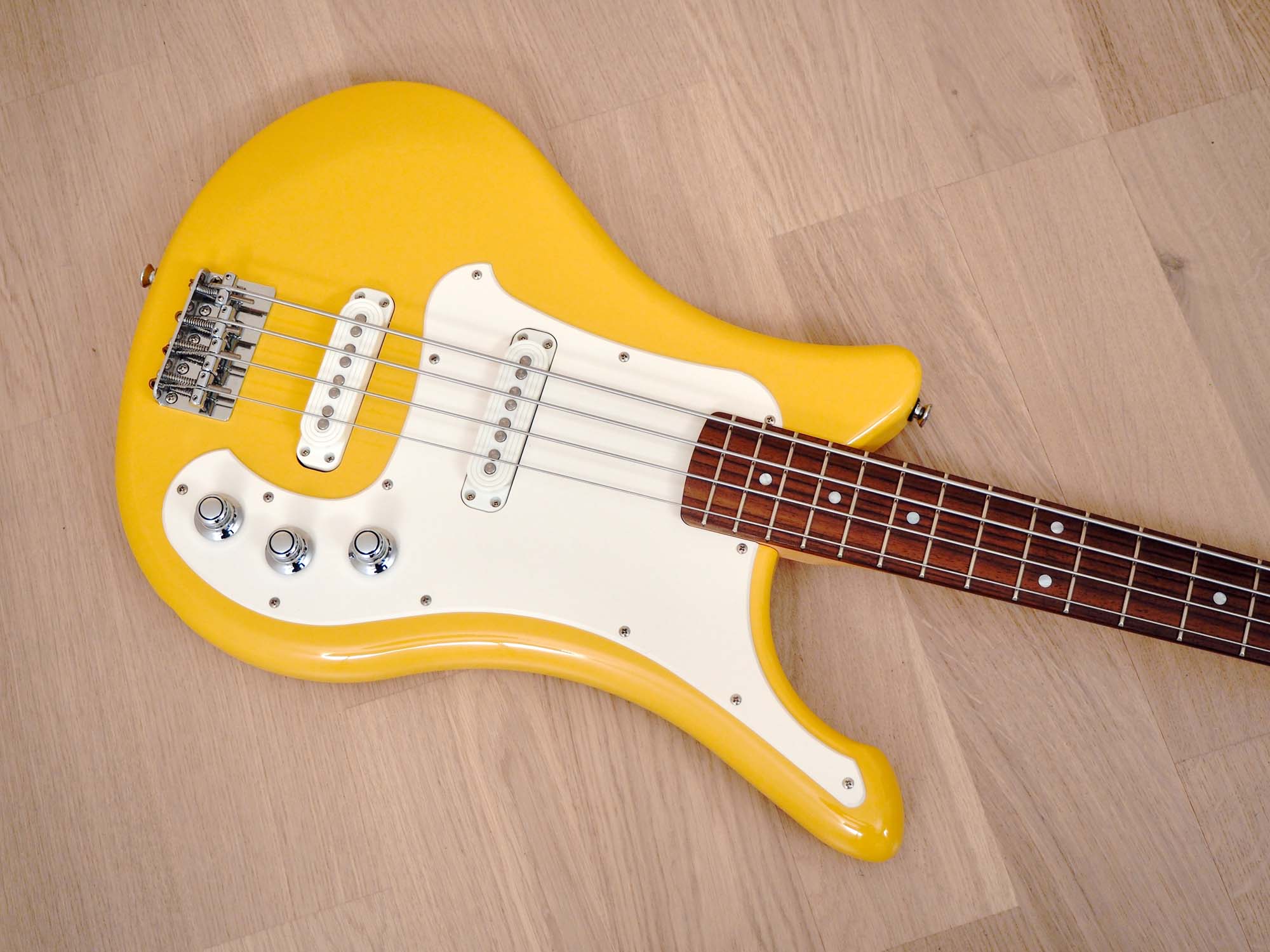 2012 Yamaha SBV-500 Flying Samurai Bass Guitar Vintage Yellow Near