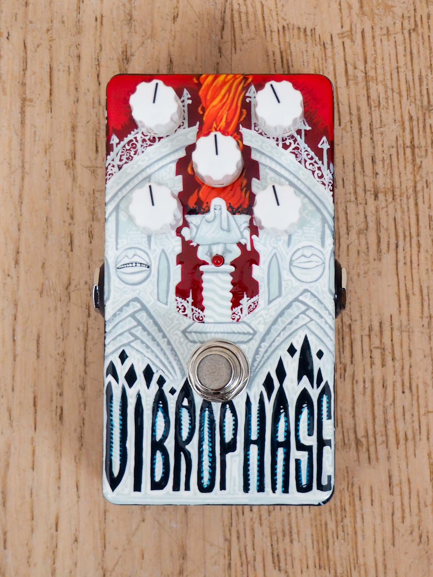 2018 Zvex Vibrophase Boutique Guitar Effects Pedal Hand Painted 1 of 1