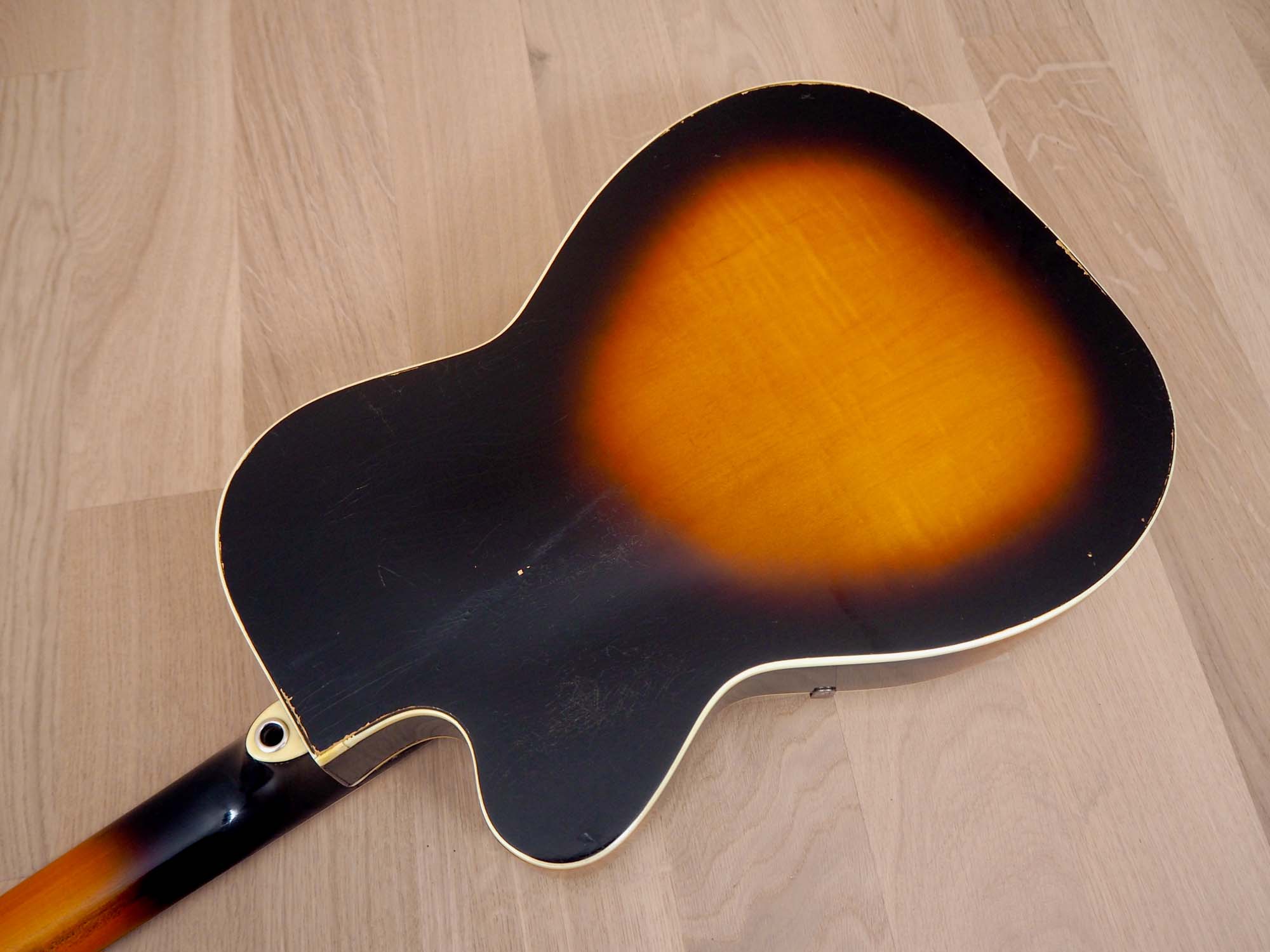1950s Kay Barney Kessel Pro K1700 Vintage Electric Guitar w/ Kleenex Box P-35, Kelvinator & Case