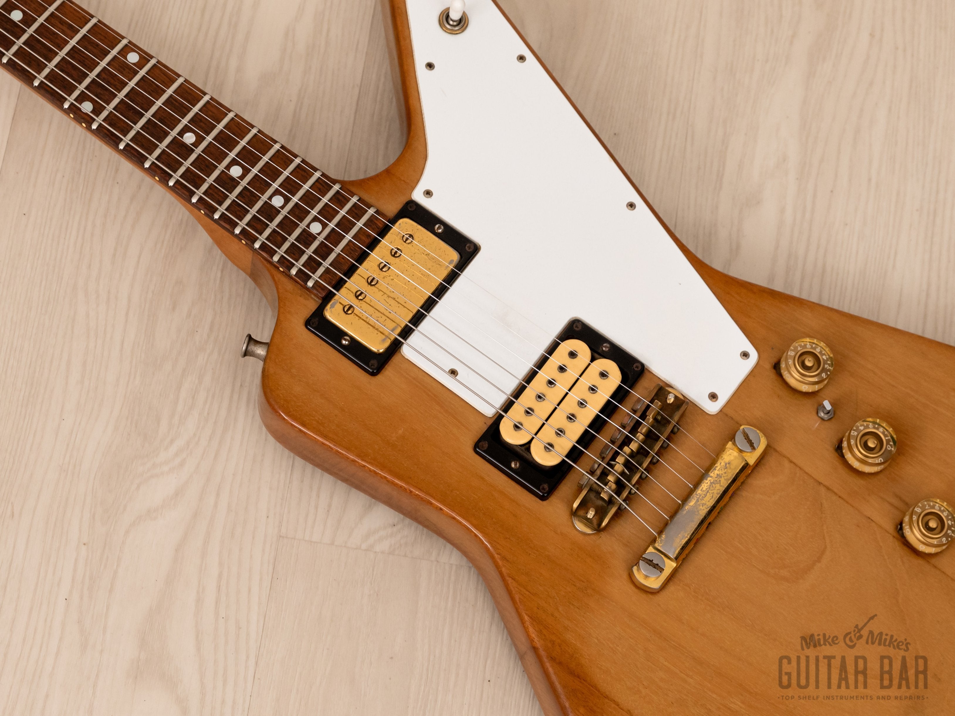 1976 Gibson Explorer Limited Edition Vintage Guitar Natural w/ '50s Neck Carve, Case