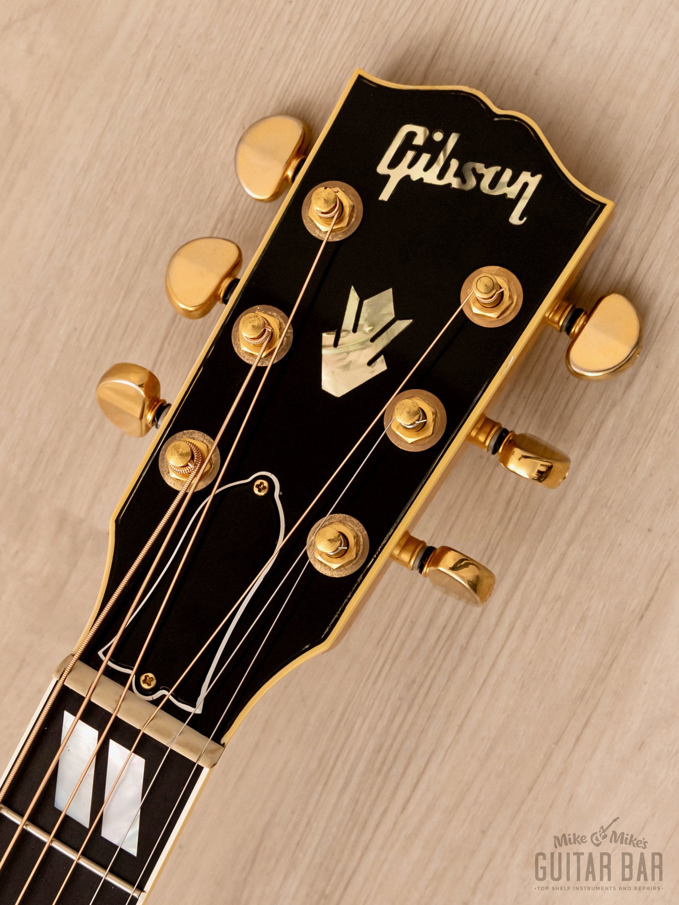 2001 Gibson J-185 EC Blonde Flame Maple Back/Sides, Near-Mint w/ Fishman Prefix, Case