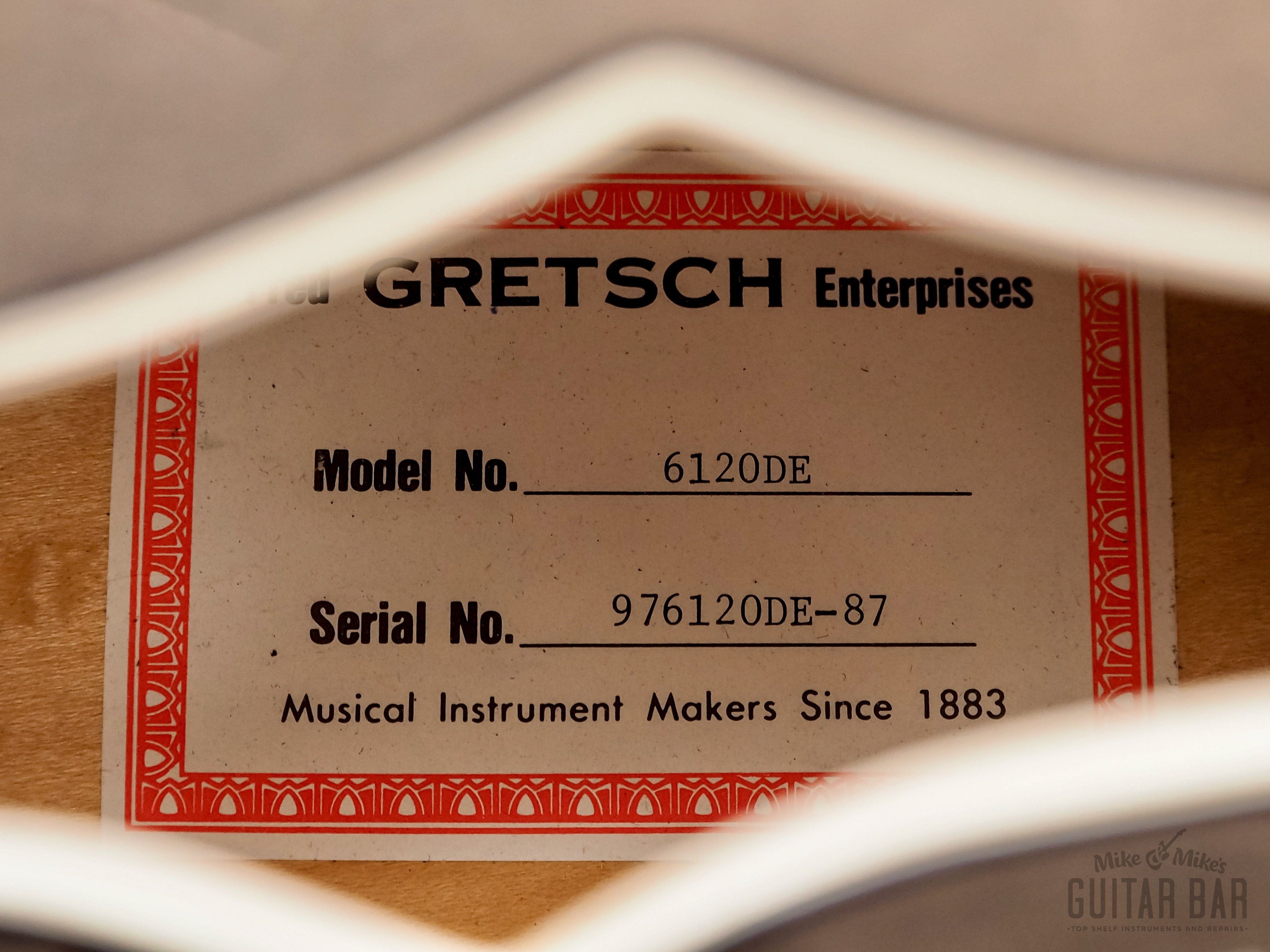 1997 Gretsch G6120DE Duane Eddy Signature Ebony Burst, First Year w/ Case, COA