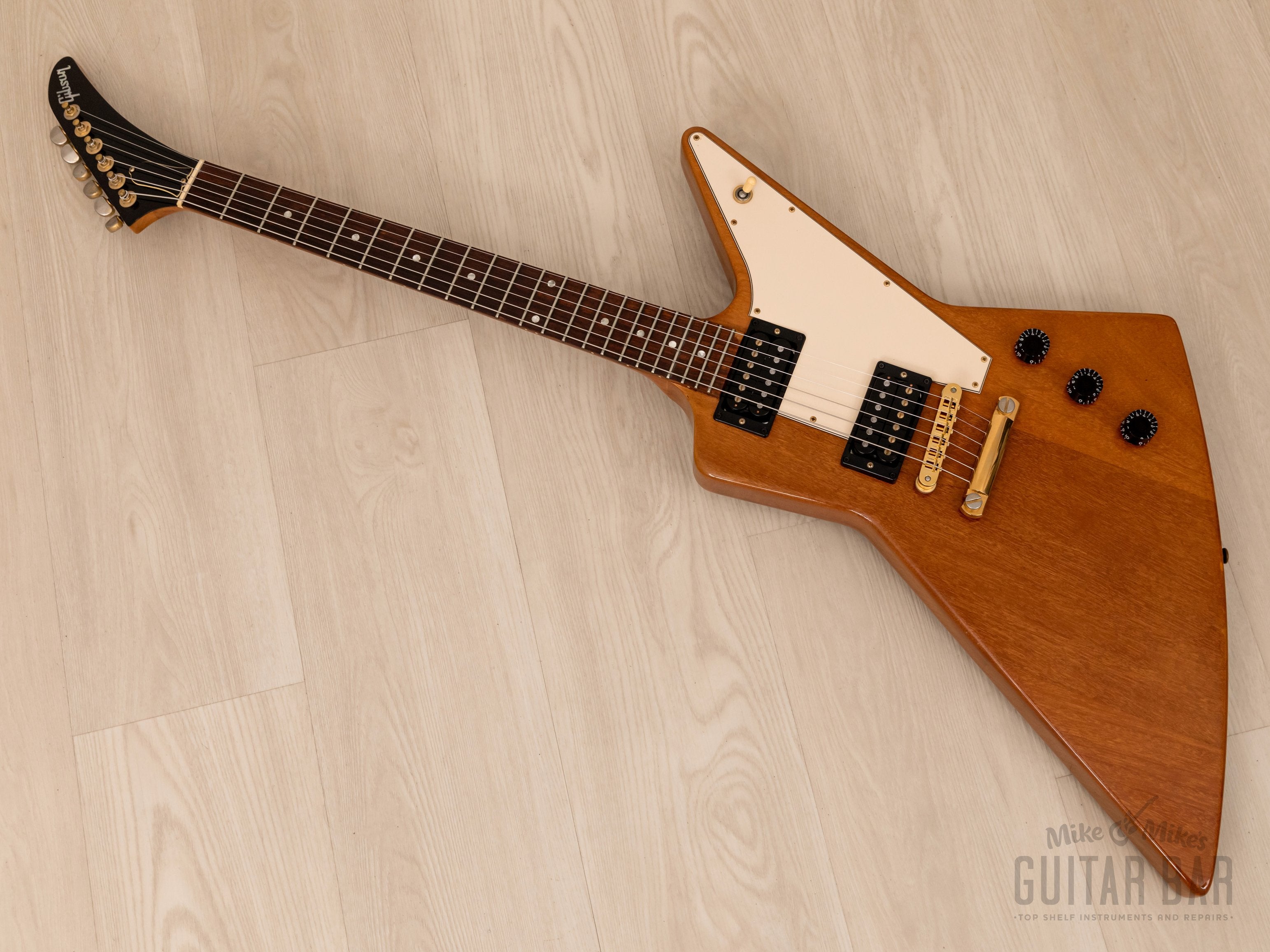 2001 Gibson Limited Edition Explorer '76 Vintage Reissue Natural w/ Case &  Tags, Yamano