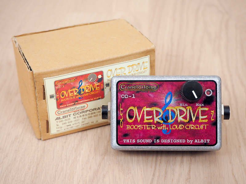 Cranetortoise OD-1 Overdrive Booster with Loud Circuit Effect Box, Japan Exclusive w/ Box