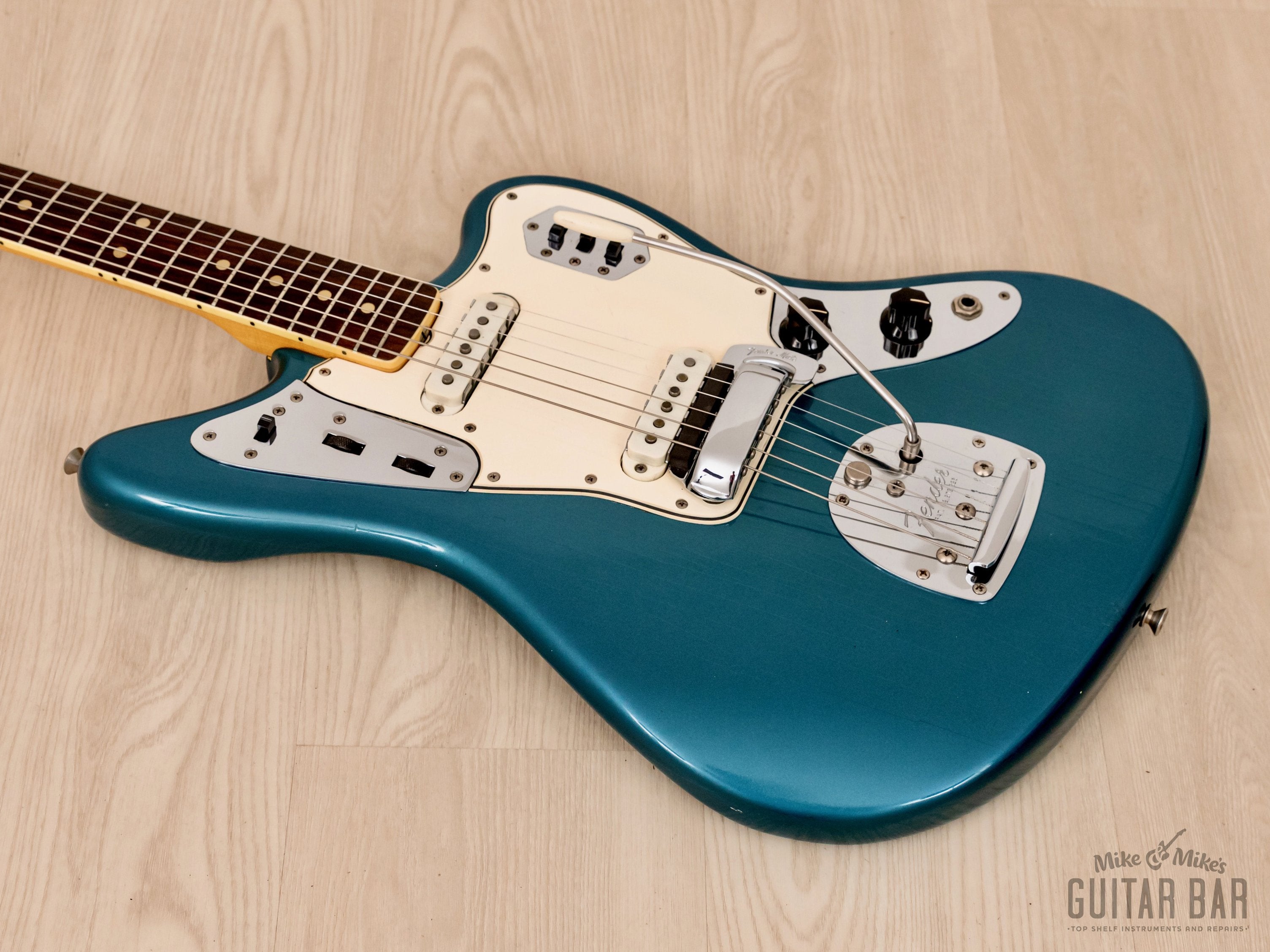 1966 Fender Jaguar Vintage Offset Guitar Lake Placid Blue 100% Original w/ Case