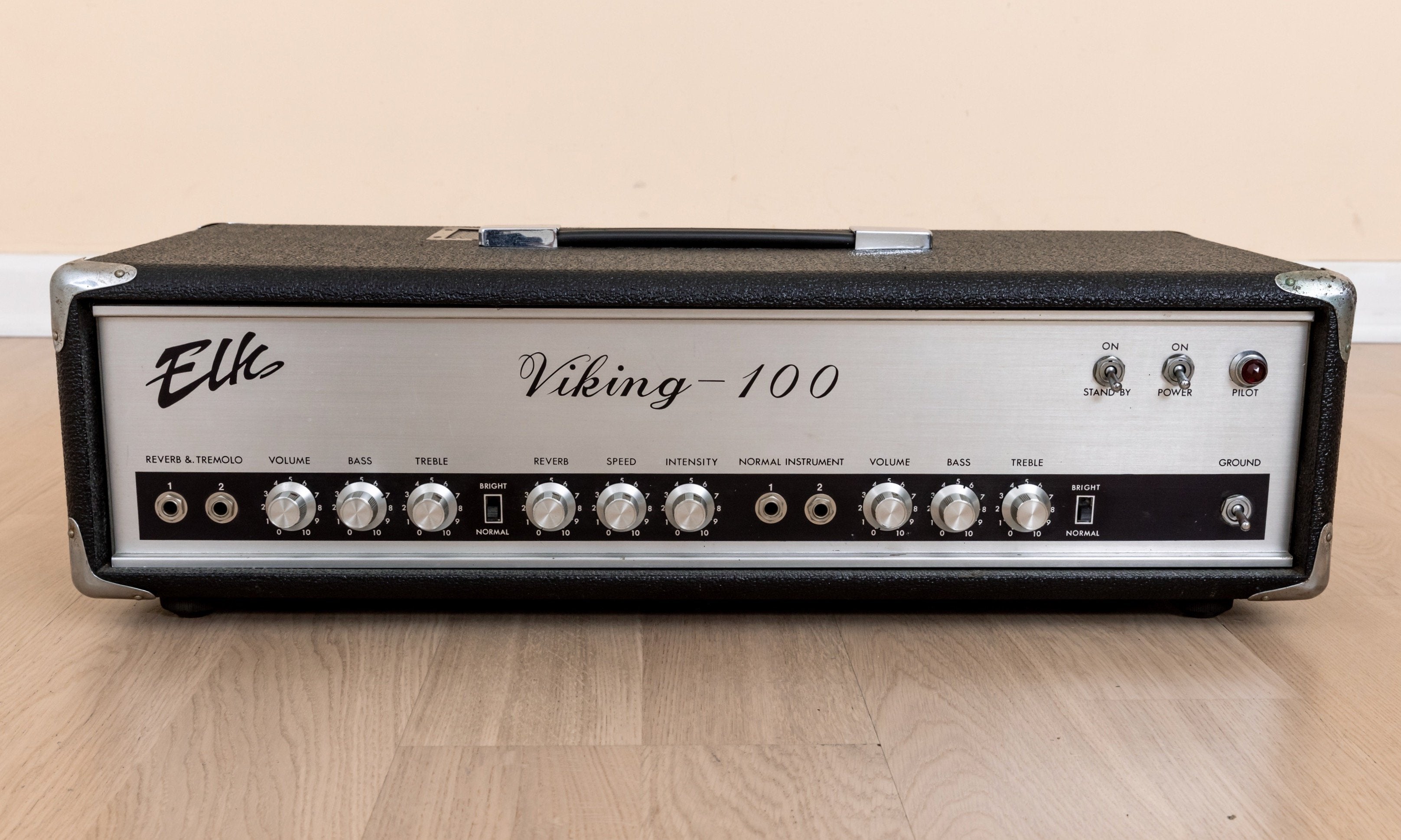Elk Viking 100 Vintage Tube Guitar Amp Head w/ Reverb & Tremolo, EL34, Japan Miyuki
