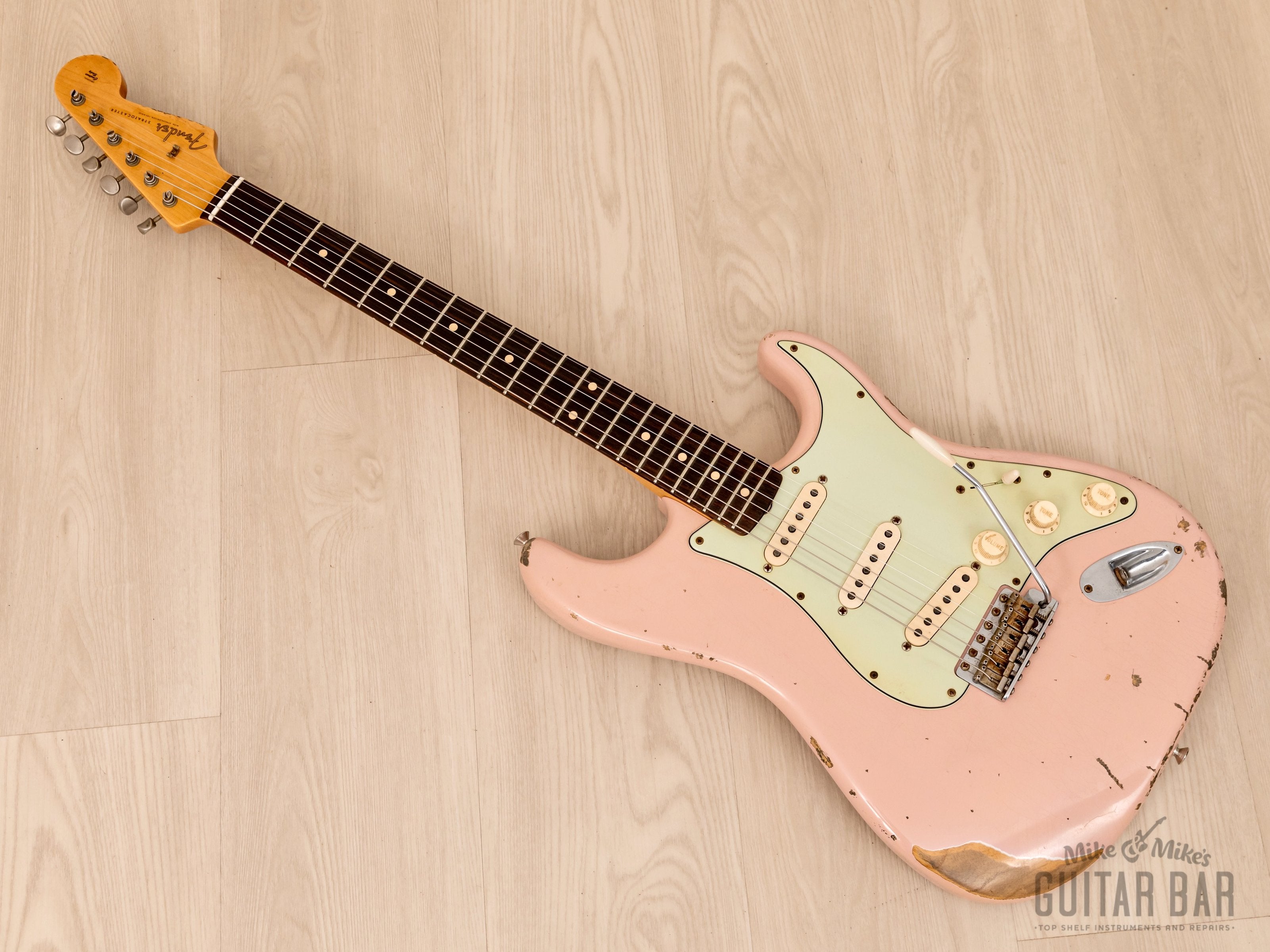 2007 Fender Custom Shop NAMM Limited Edition 1962 Stratocaster Relic Shell Pink w/ Case, COA