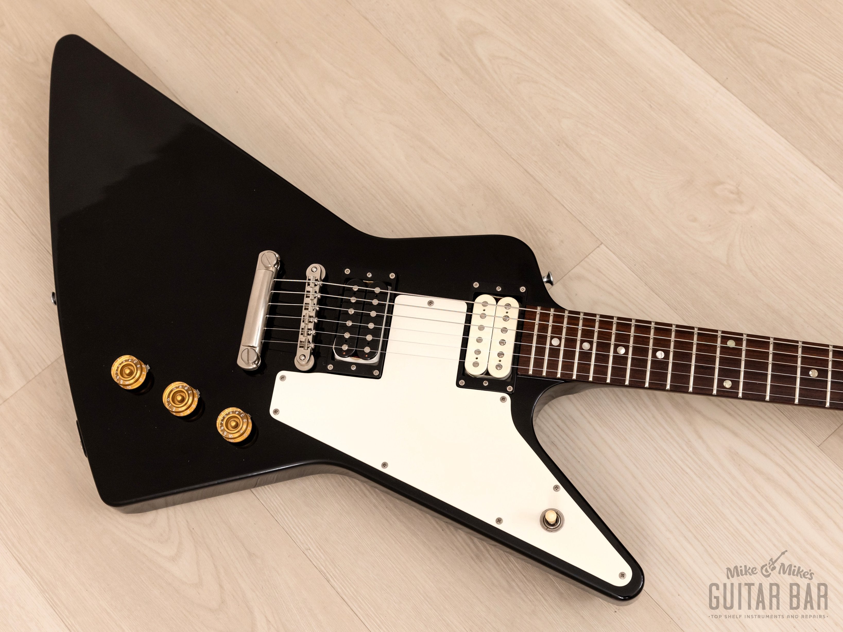 1995 Orville Explorer Gibson-Licensed Guitar Ebony, 100% Original, Japan Terada