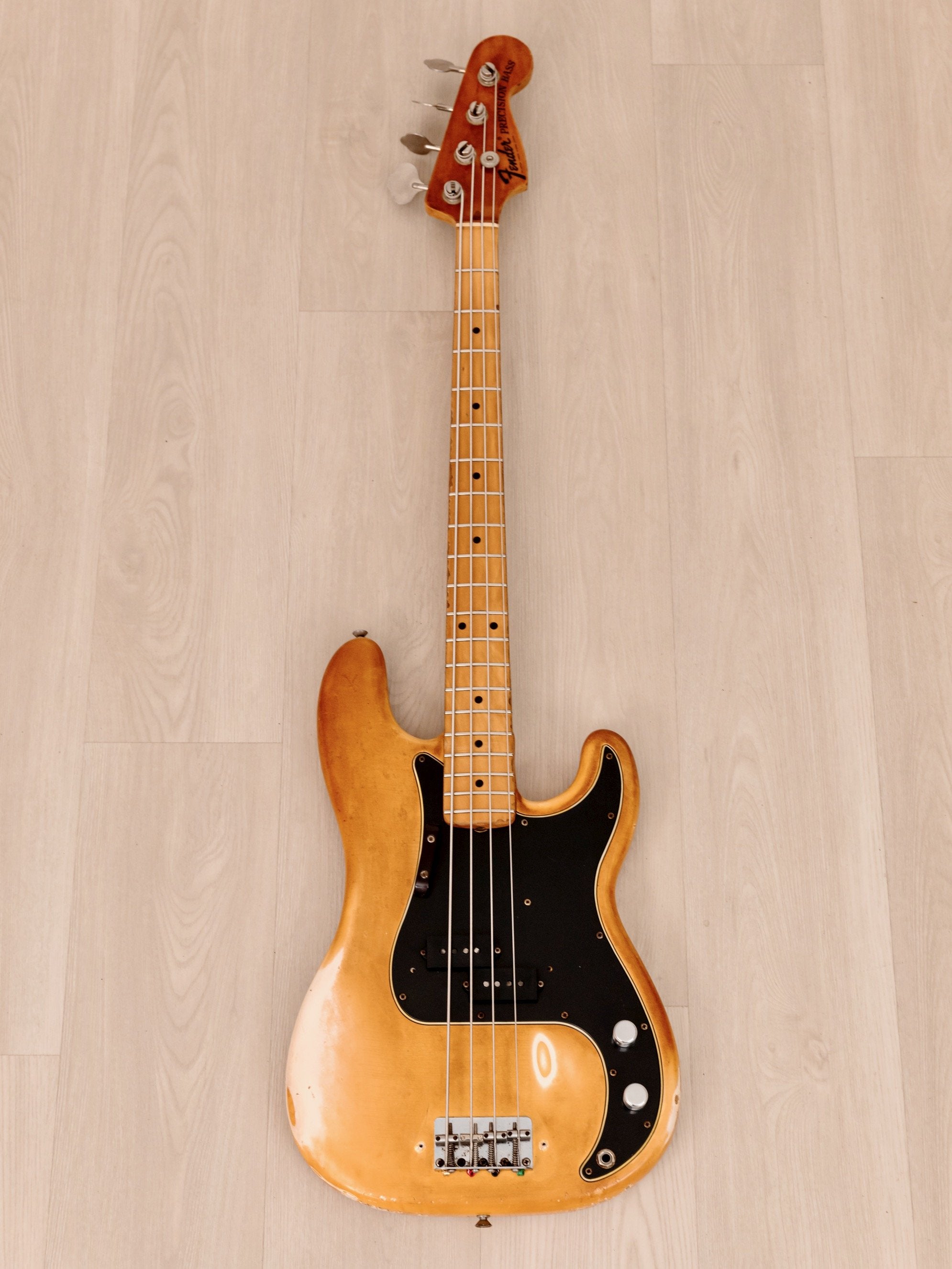 1975 Fender Precision Bass Olympic White Vintage Bass w/ Case