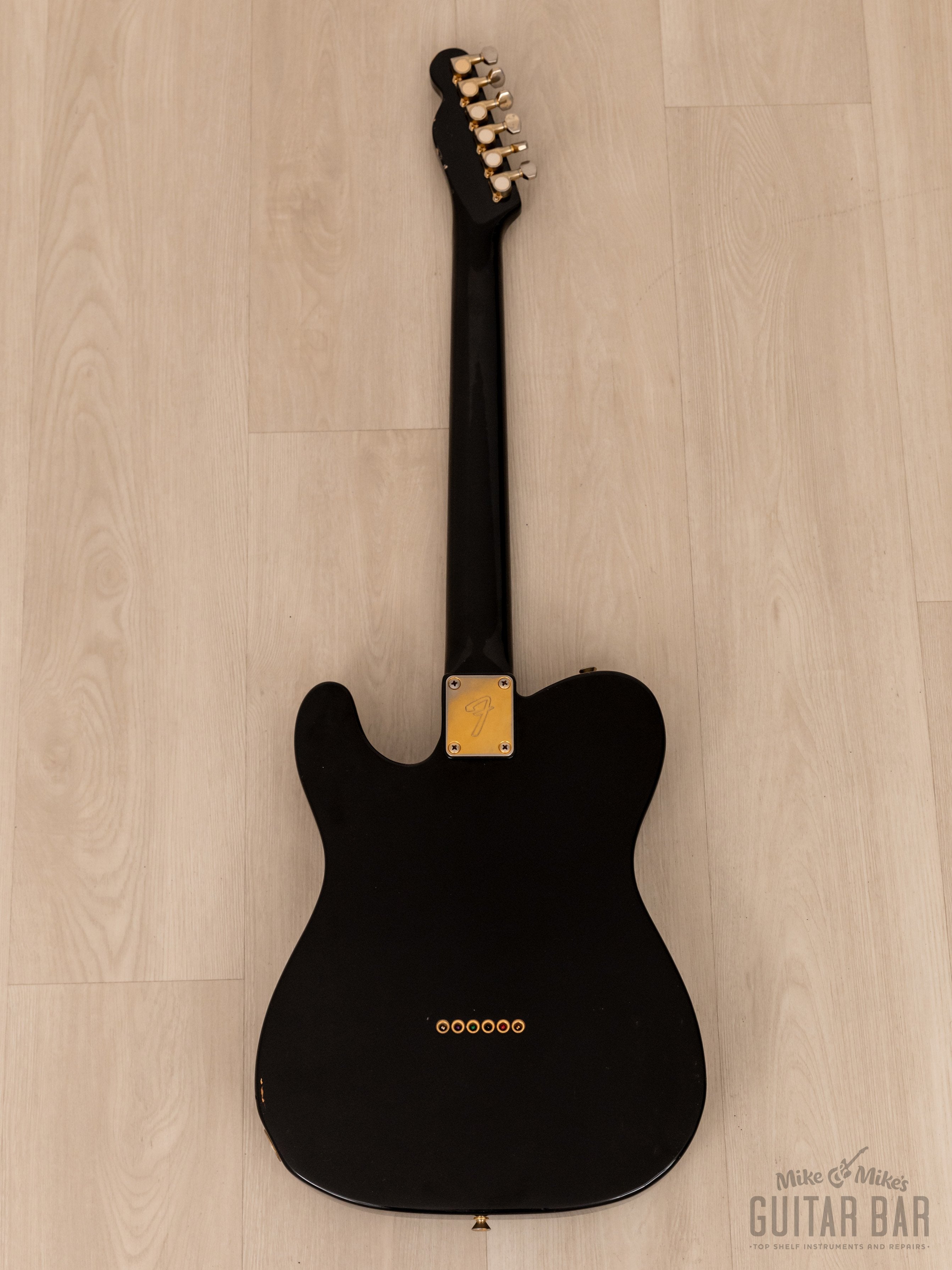 1988 Fender Telecaster TLG60-80 Vintage Guitar Black w/ Gold Hardware & Case, Japan MIJ Fujigen