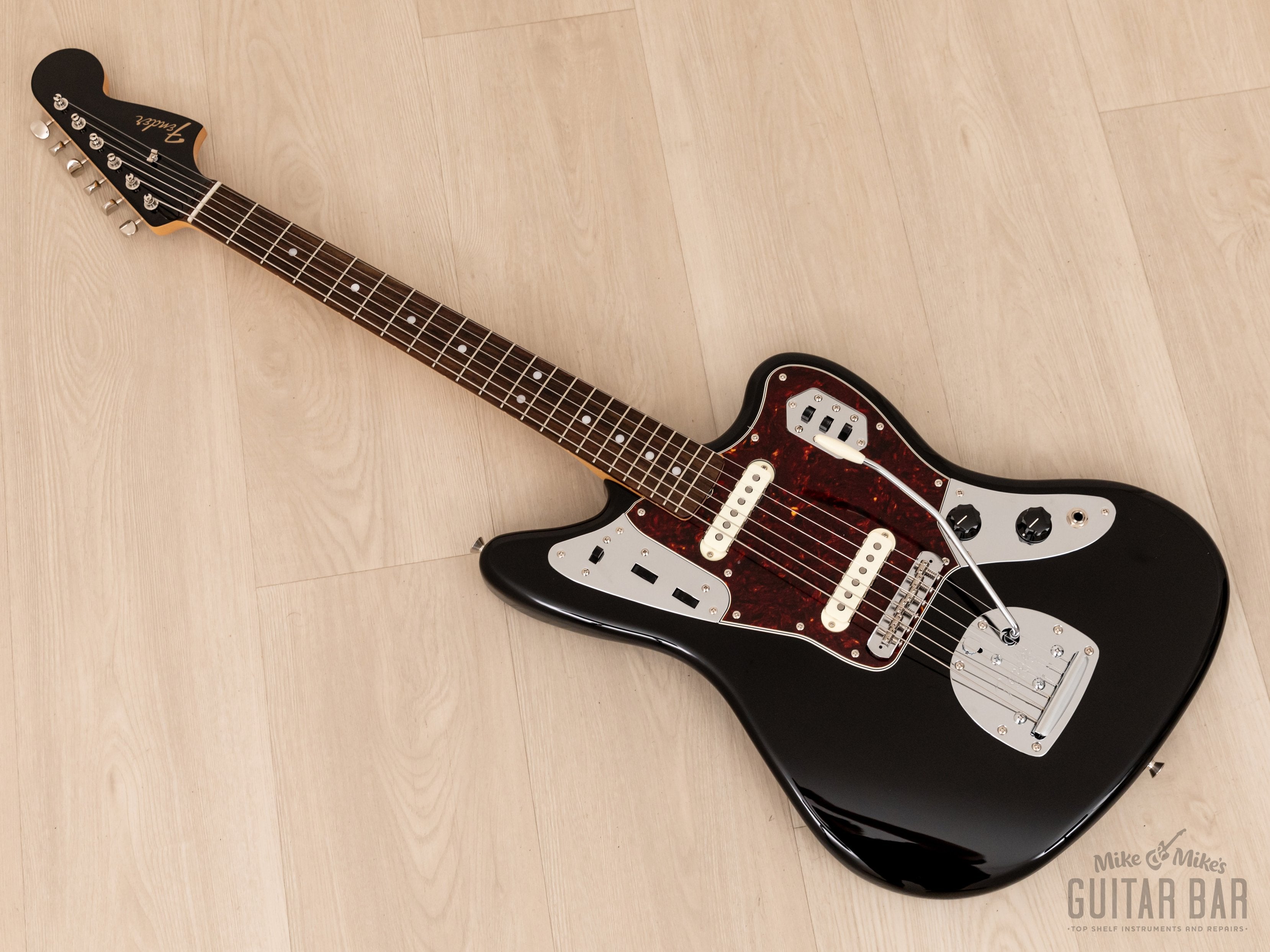 2023 Fender Traditional II 60s Jaguar FSR Offset Electric Guitar Black w/ Headstock, Japan MIJ