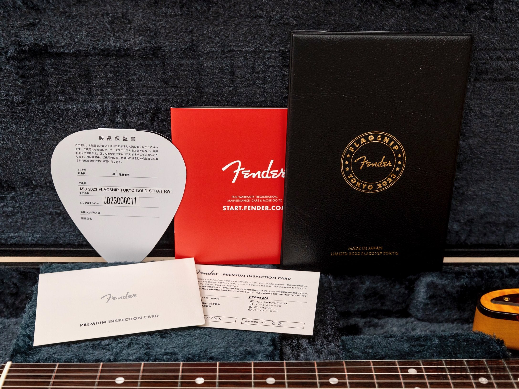 2023 Fender Made in Japan Limited 2023 Flagship Tokyo Gold Stratocaster, Mint w/ Case, Tags, COA