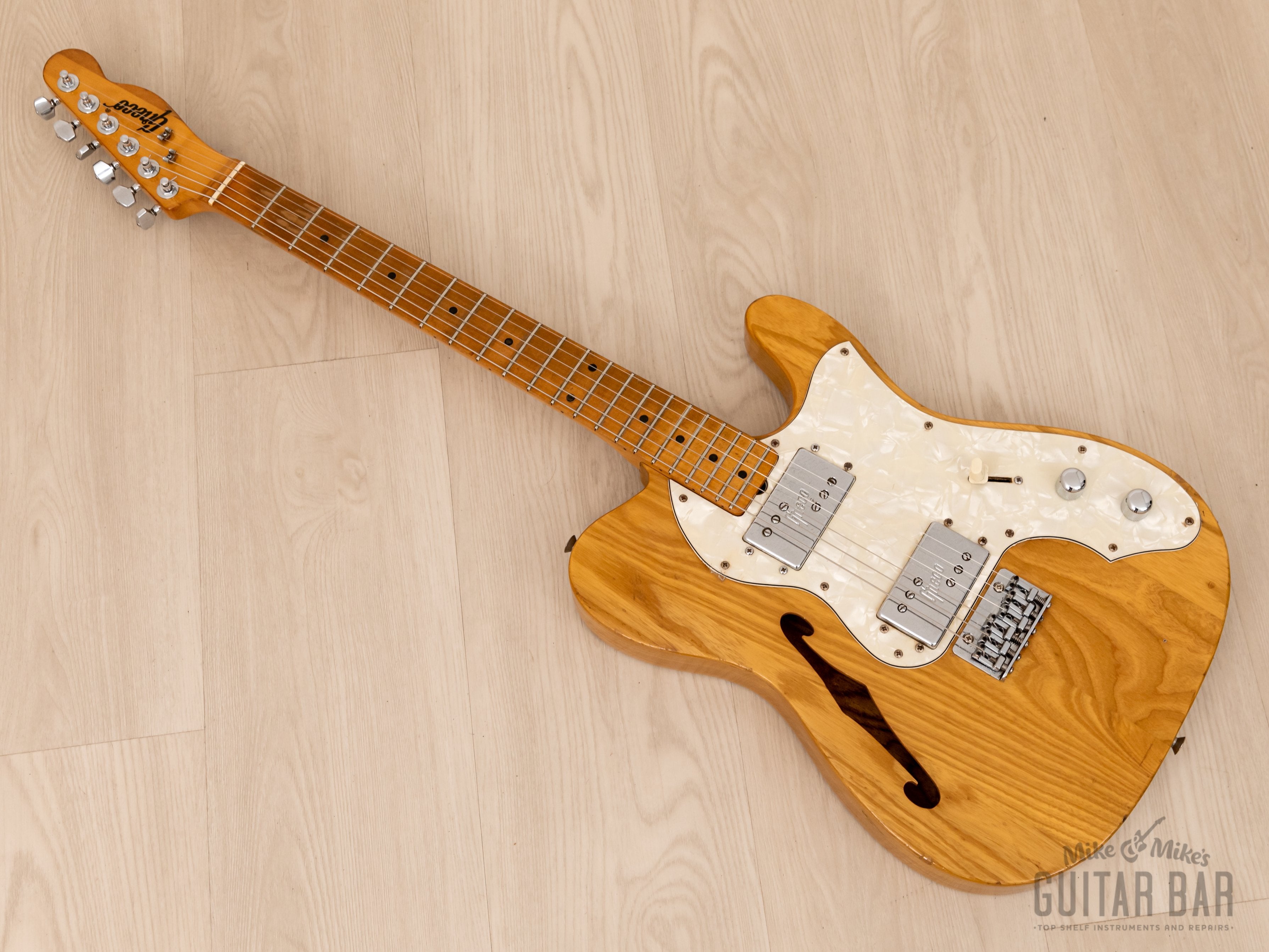 1974 Greco Spacey Sounds TE-500 Thinline T-Style Semi-Hollow Electric Guitar, Japan Matsumoku