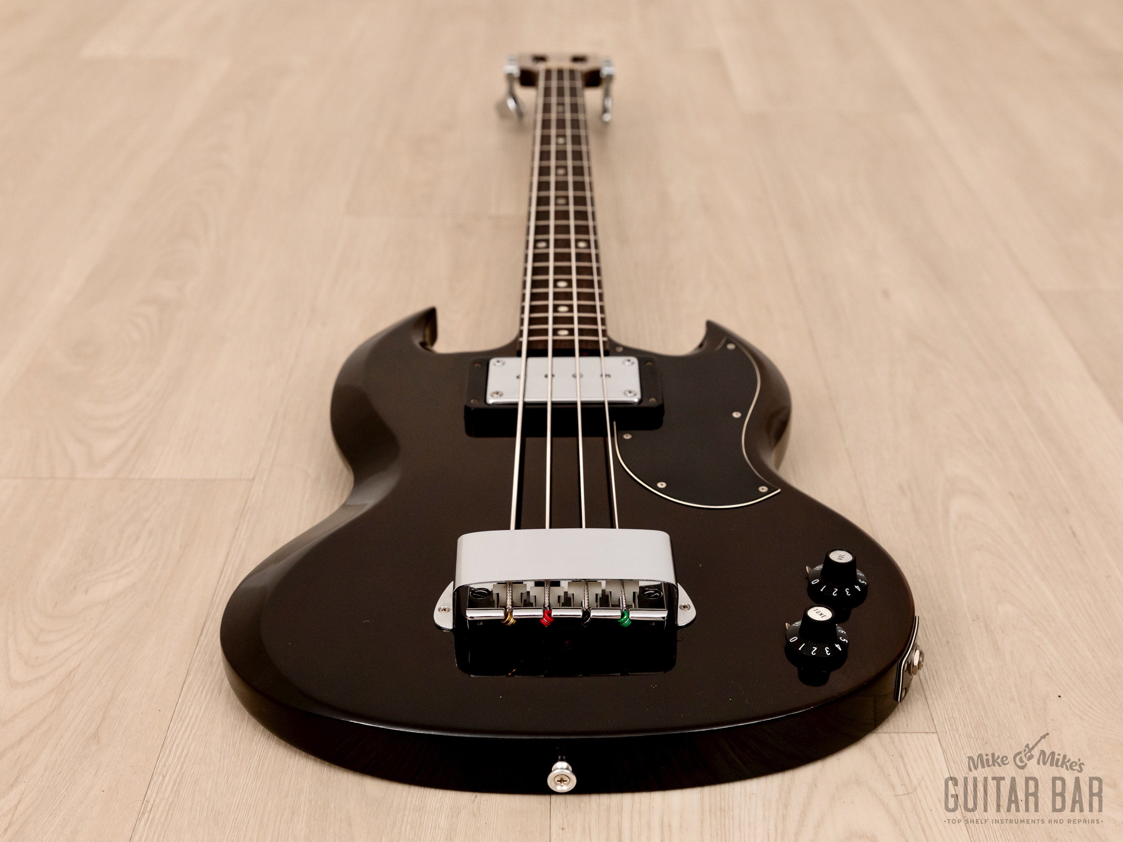 1970 Gibson EB-0 Slotted Headstock Vintage Short Scale SG Bass, 100% Original w/ Case, Hangtag