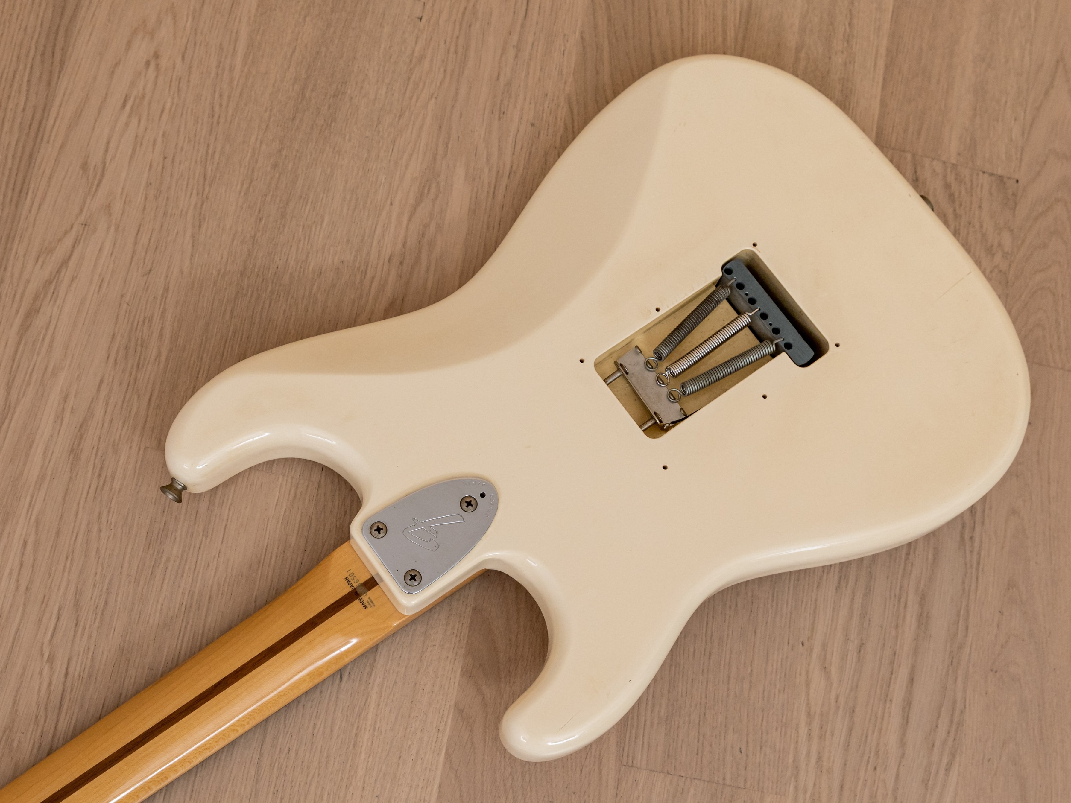 1994 Fender Stratocaster ST72-85SC Scalloped Fretboard Olympic White Japan MIJ Fujigen, Blackmore