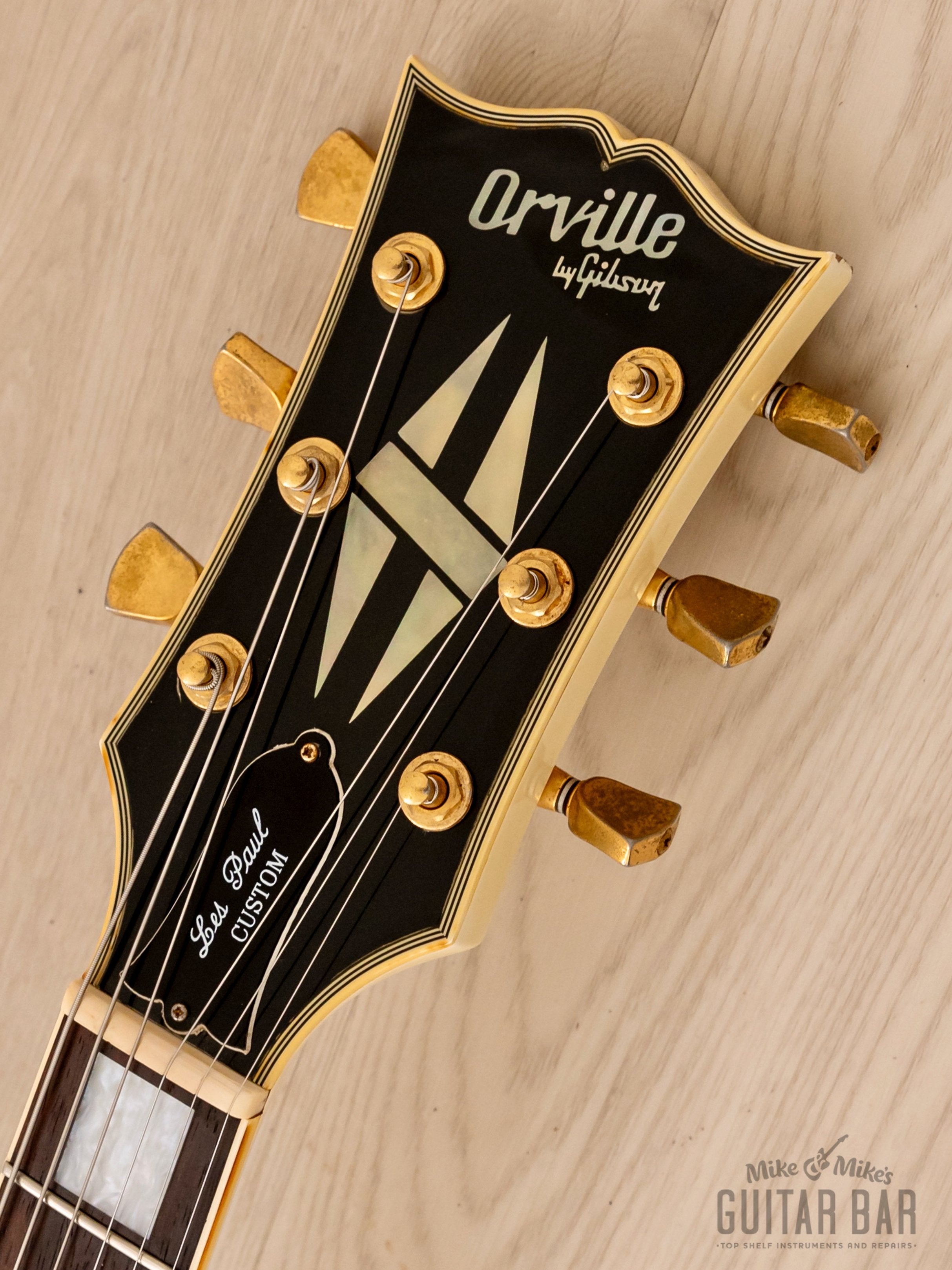 大手販売1992年製Orville by Gibson LPC/Les Paul Custom EBオービル・バイ・ギブソンUSAピックアップ黒ブラックビューティー寺田器（検）LPC-57B その他