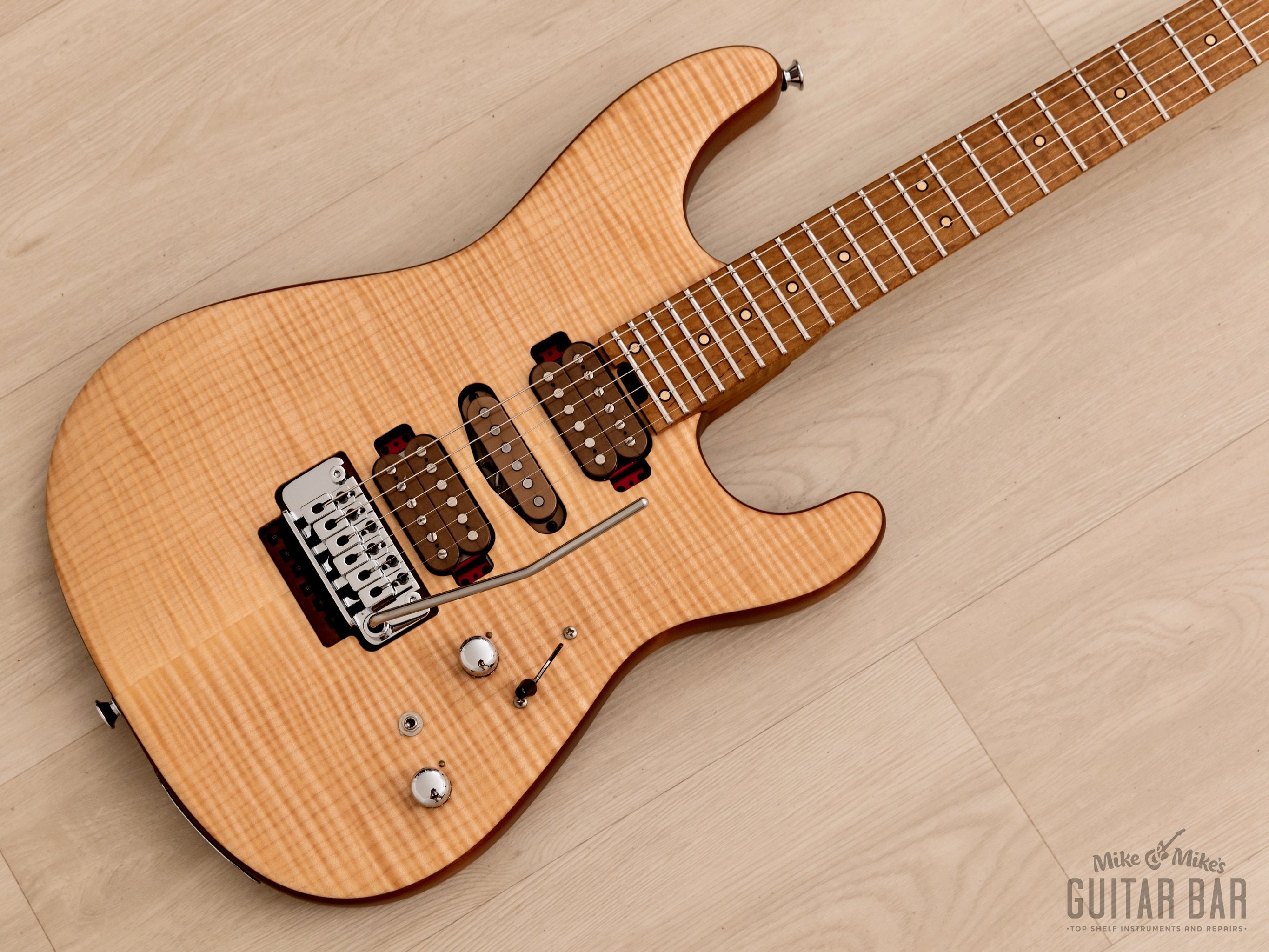 2020 Charvel Guthrie Govan USA Signature HSH Flame Maple Natural w/ Case & Tags