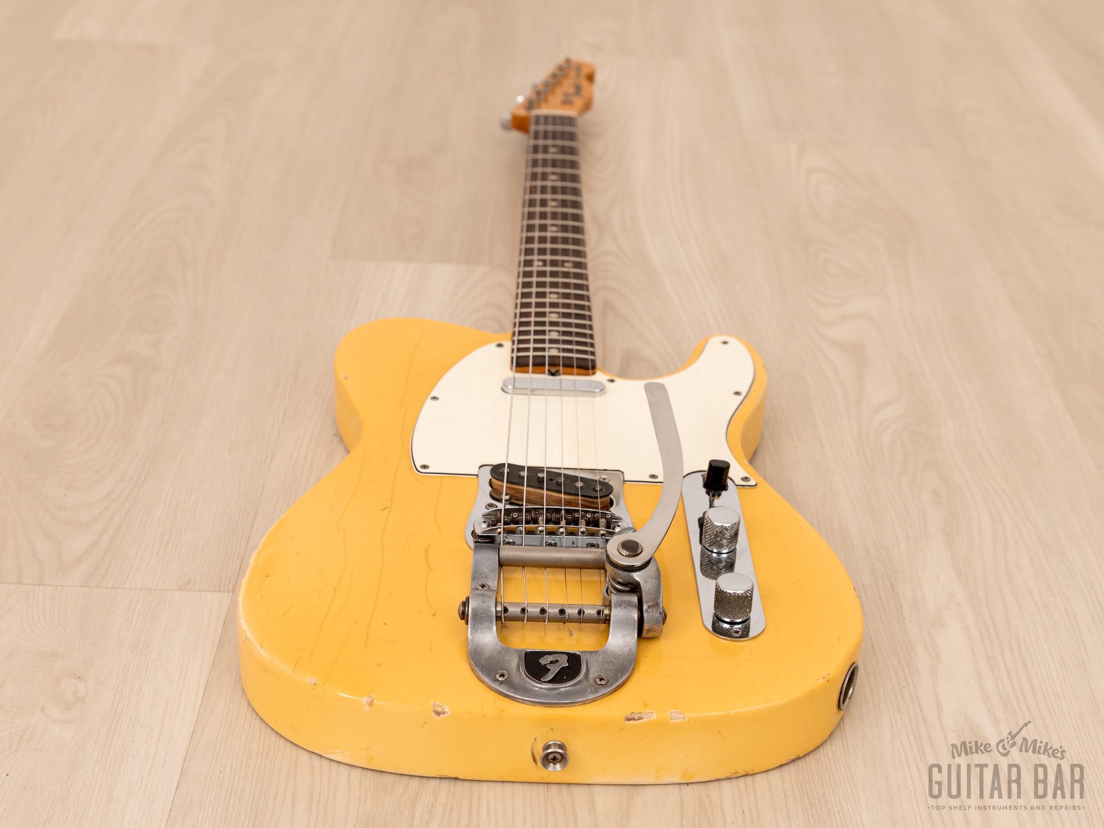 1968 Fender Telecaster Vintage Guitar Blonde Ash Body w/ Bigsby, Case
