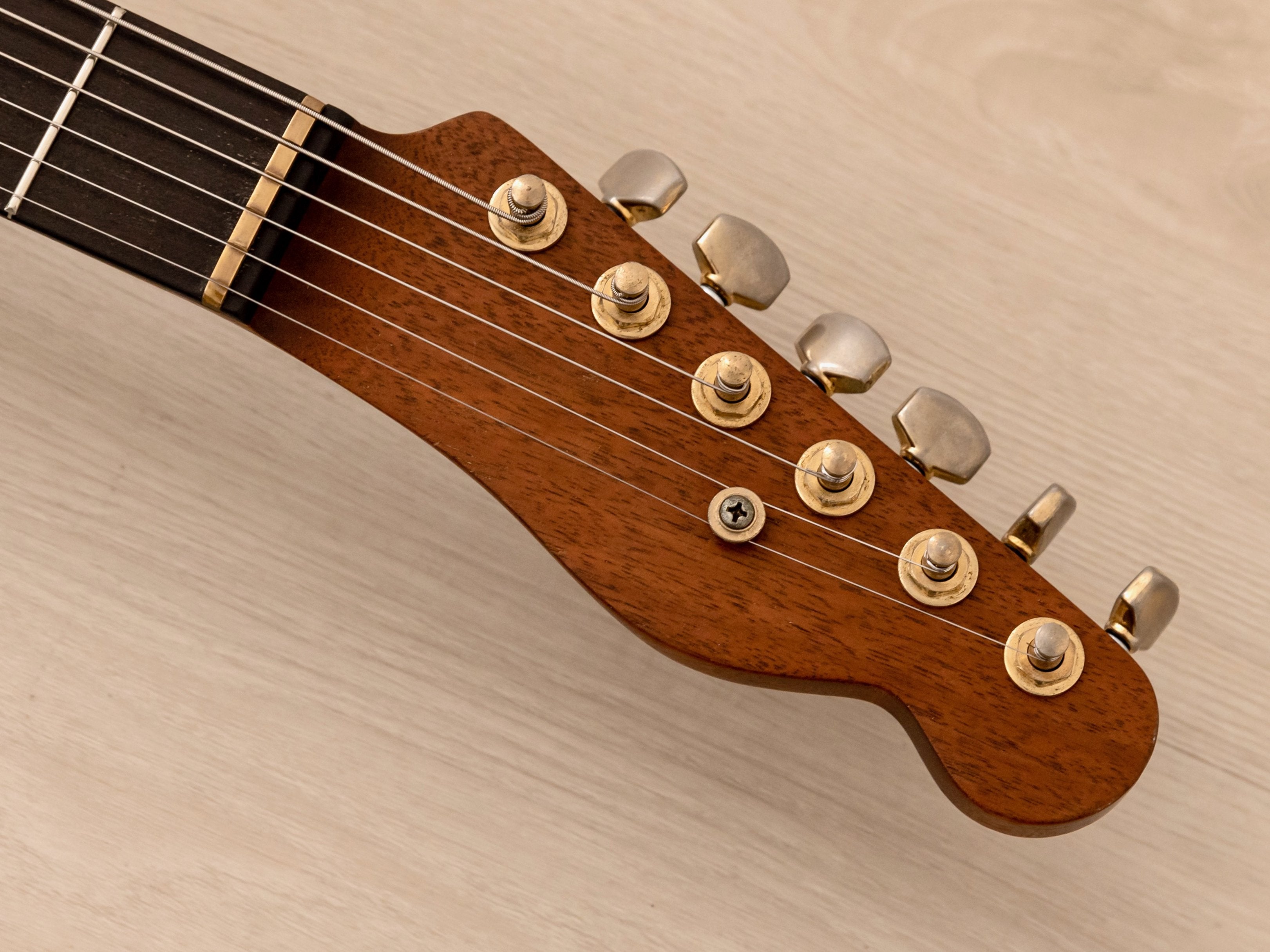 1984 ESP TE Model T-Style Vintage Guitar, Mahogany w/ Gold Hardware & USA Seymour Duncans, Japan