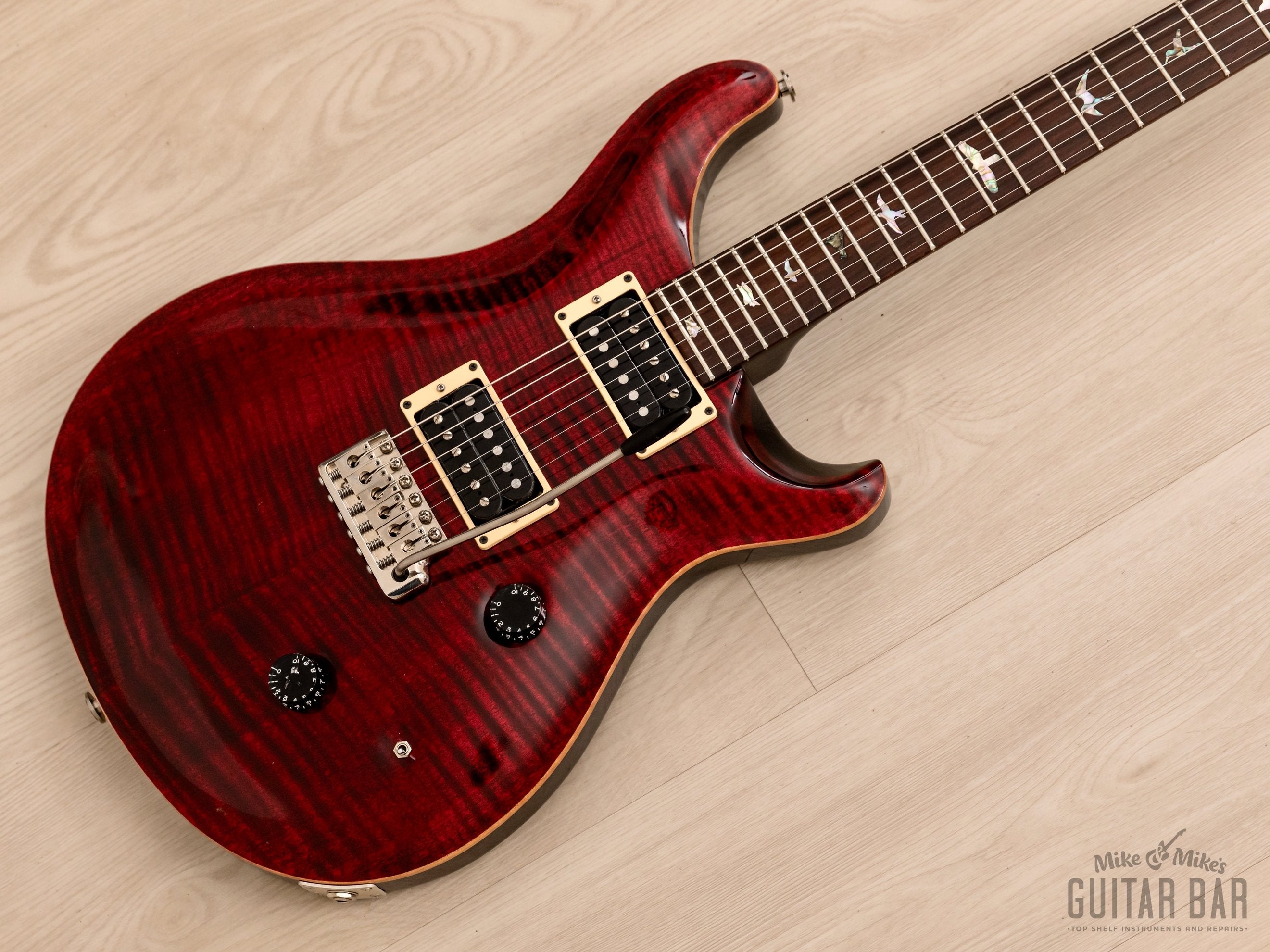 1987 Paul Reed Smith Custom 24 10 Top Black Cherry One-Owner, Collector-Grade w/ Case, Tags, Receipt