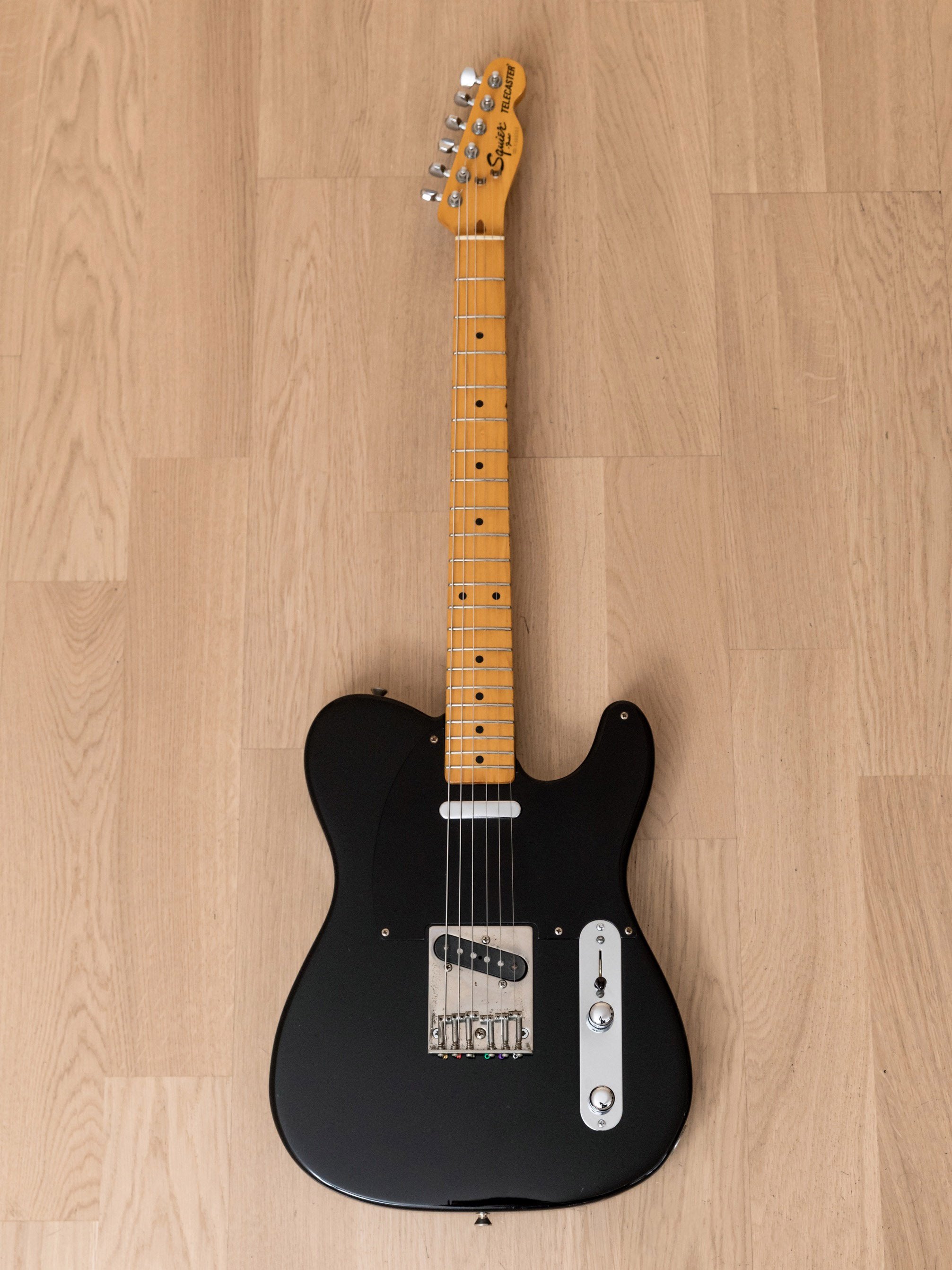 1986 Squier by Fender Telecaster Model CTL-30 Vintage Electric Guitar  Black, Japan MIJ Fujigen