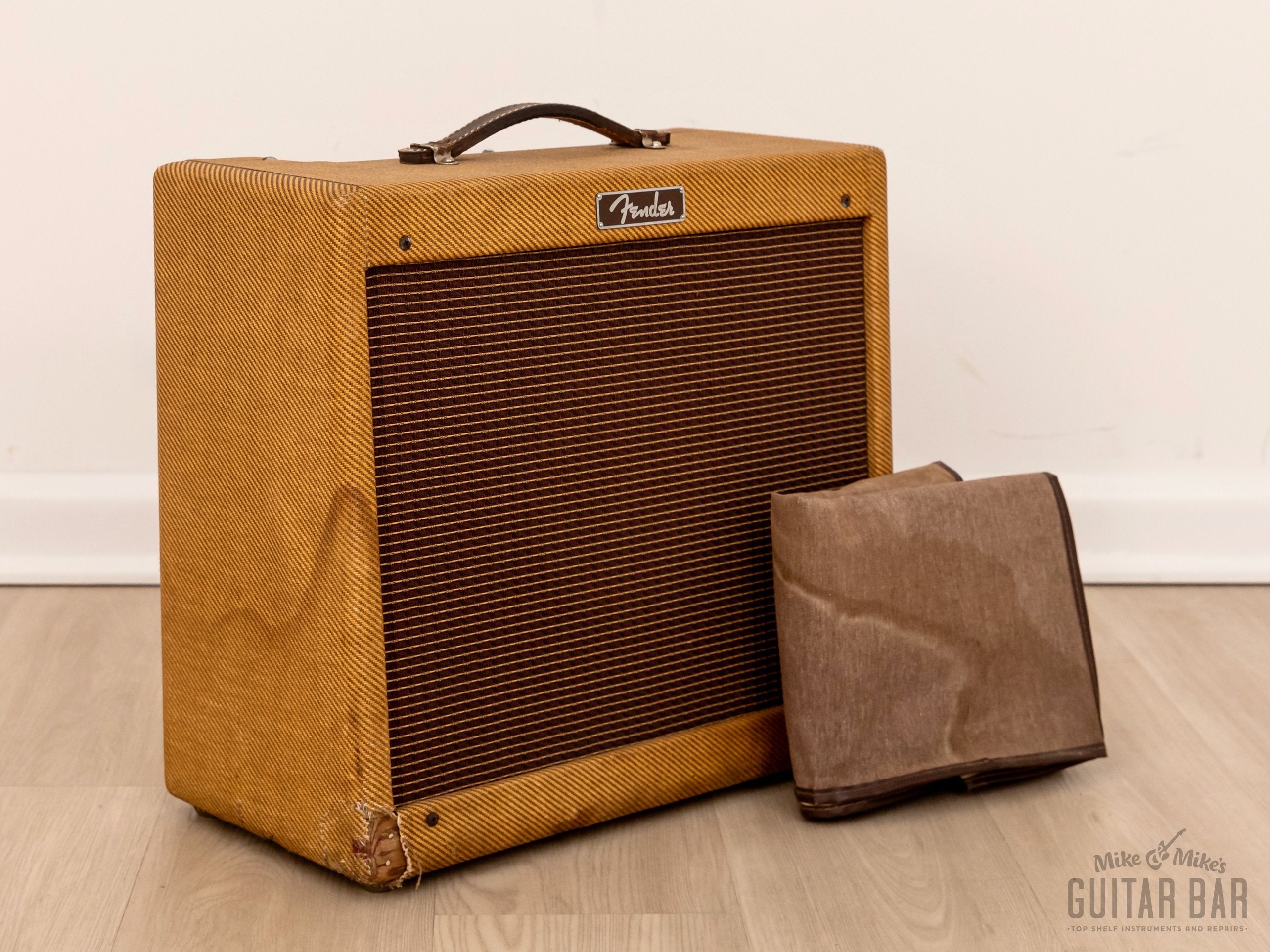 1960 Fender Princeton Tweed Vintage Tube Amp Narrow Panel Big Box 5F2-A Circuit w/ Victoria Cover