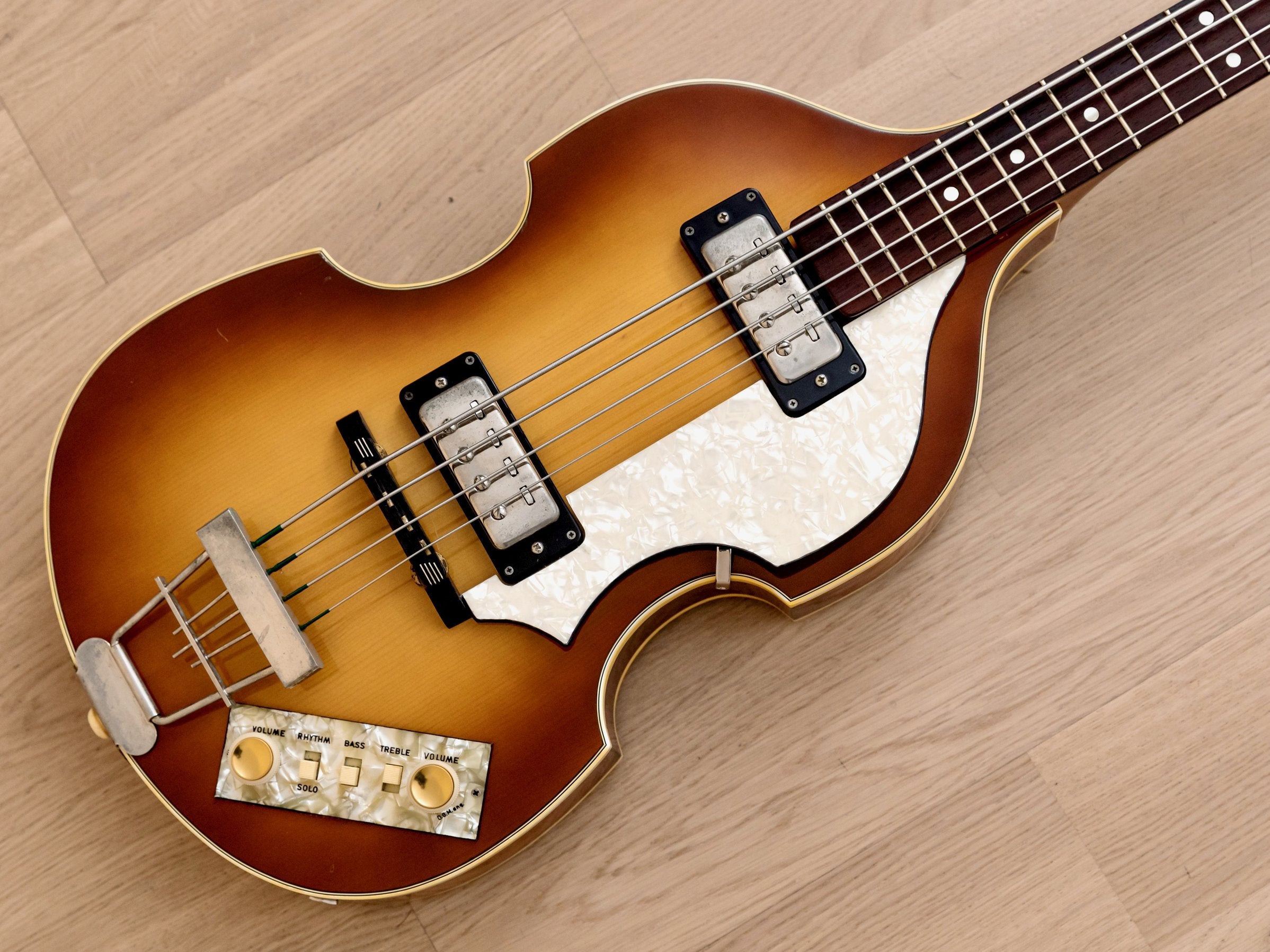 1978 Hofner 500/1 Beatle Bass Vintage Violin Bass '60s Spec w/ Staple Pickups, Case