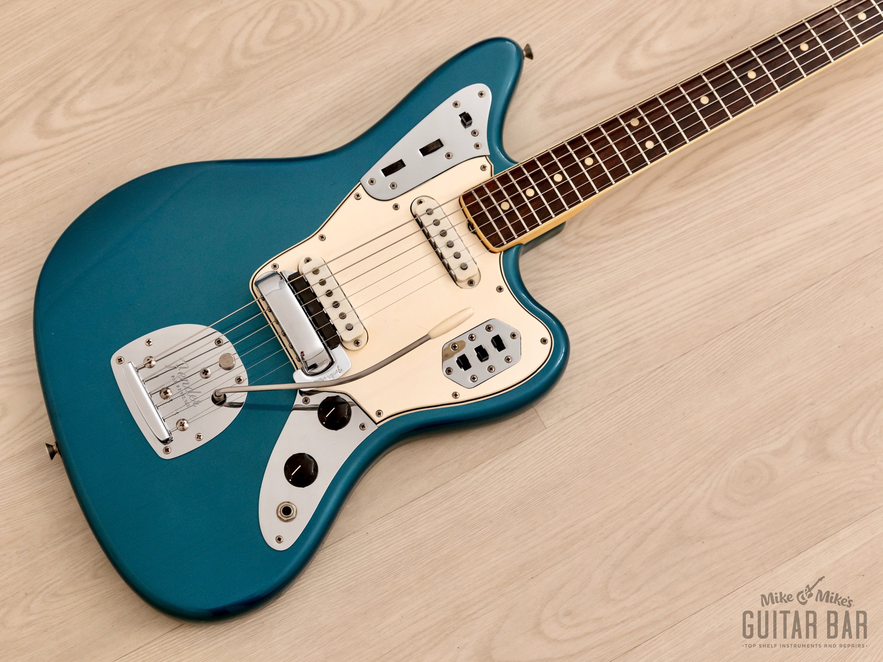 1966 Fender Jaguar Vintage Offset Guitar Lake Placid Blue 100% Original w/ Case