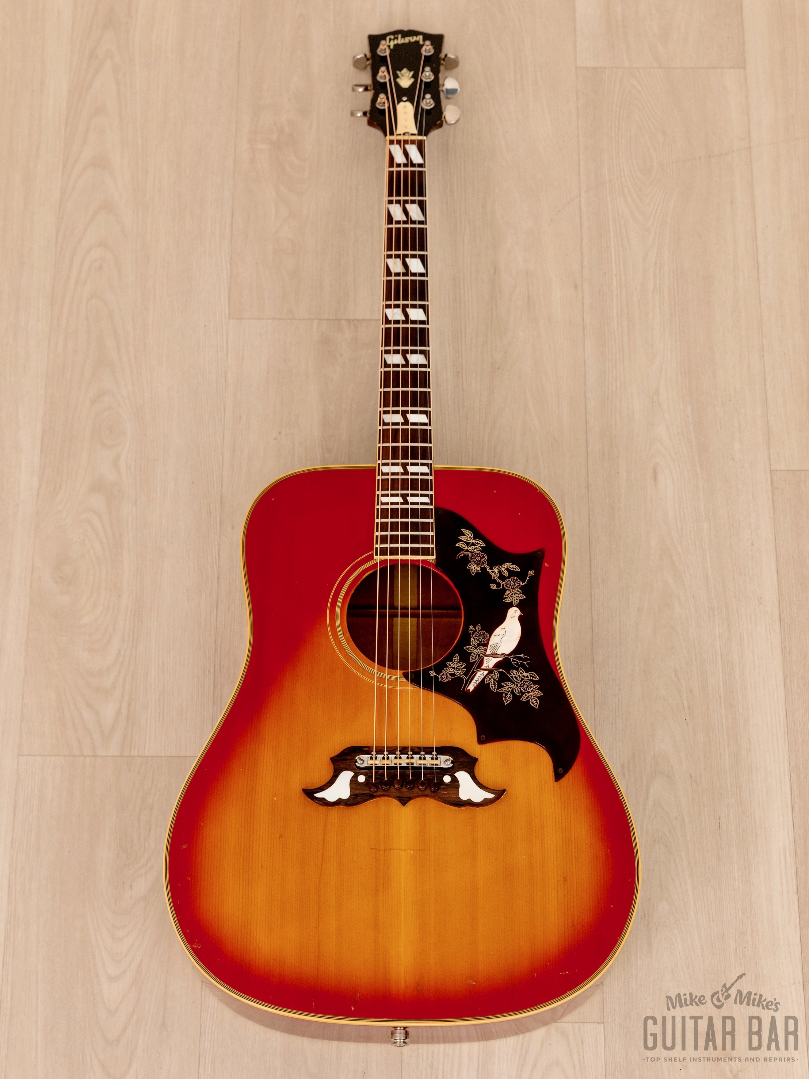 1968 Gibson Dove Vintage Dreadnought Guitar Cherry Sunburst w/ Case