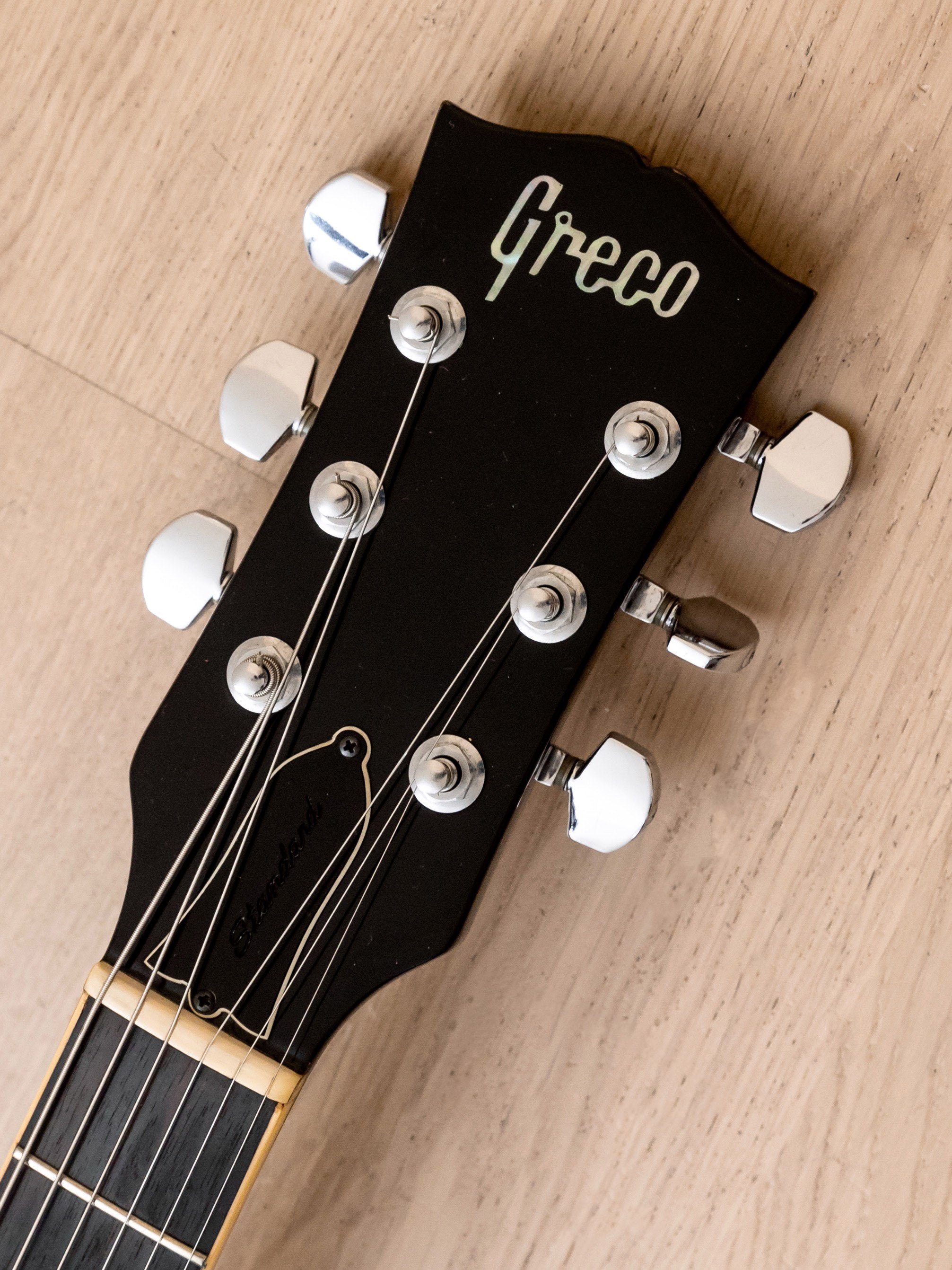 1975 Greco EG700 Standard Vintage Guitar Ebony w/ Case & Maxon U-2000, Japan Fujigen