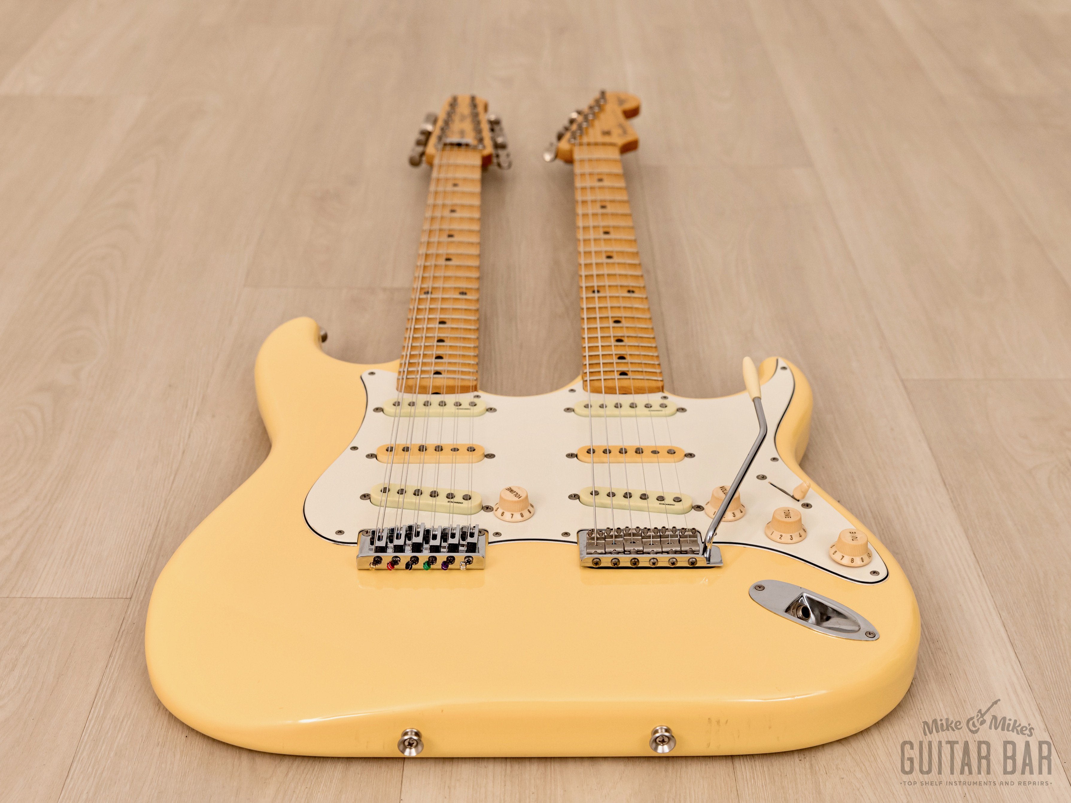 1995 Fender Yngwie Malmsteen Signature Stratocaster Double Neck STW-230YJM w/ Case & Tags, Japan MIJ