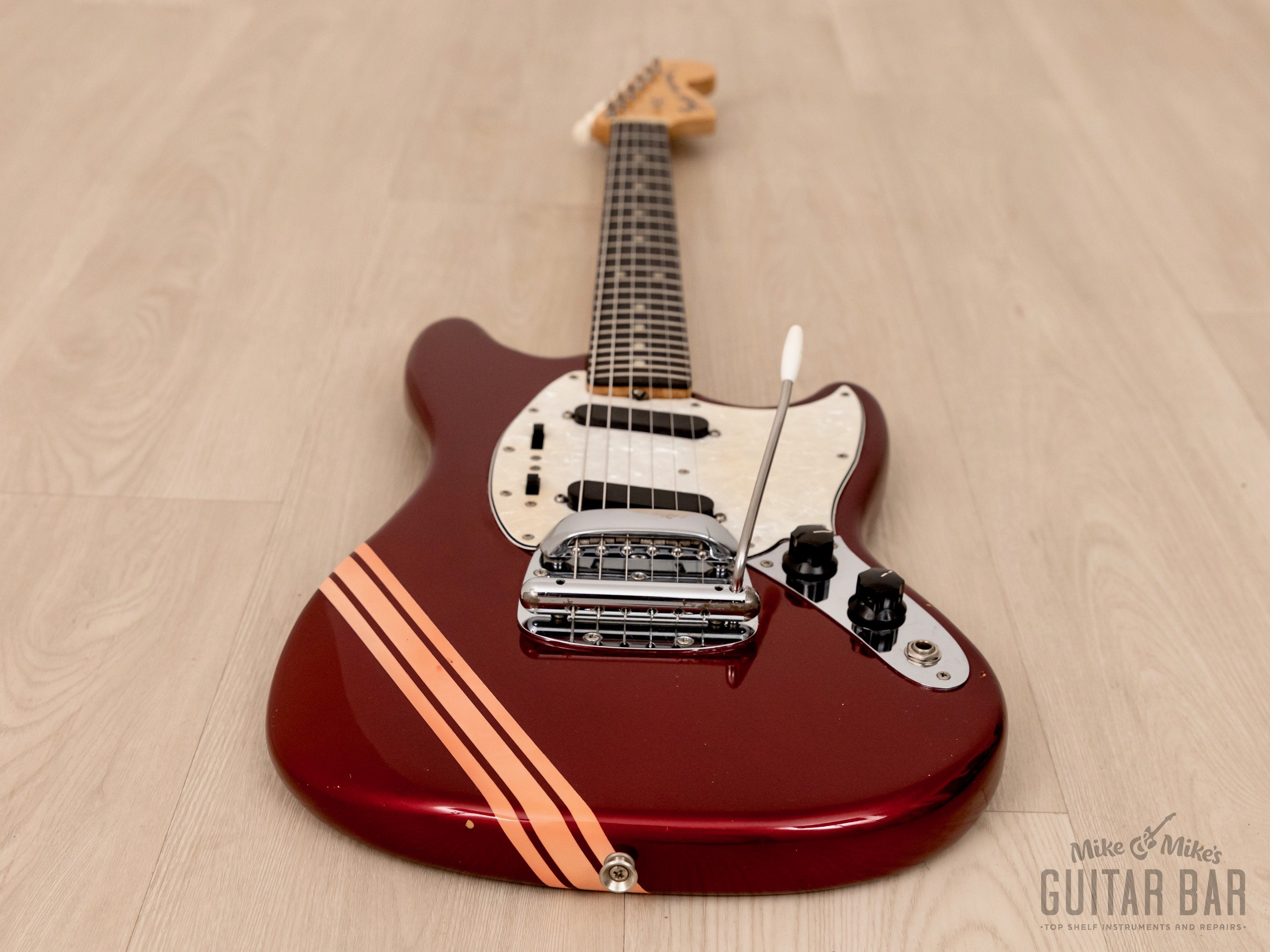 1972 Fender Mustang Vintage Offset Electric Guitar Competition Red Collector-Grade w/ Case, Warranty Card