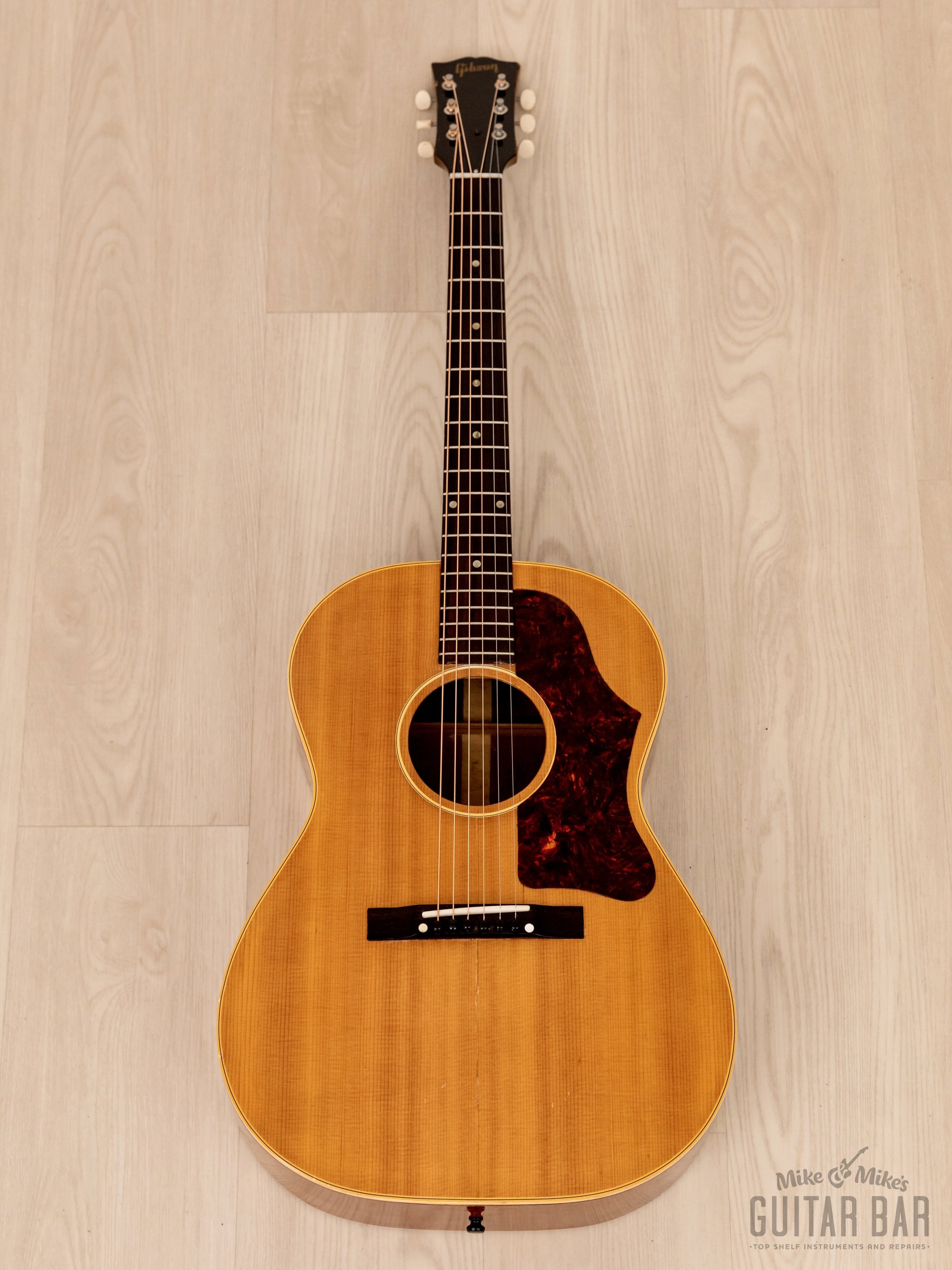 1957 Gibson LG-3 Vintage Acoustic Guitar X-Braced Natural w/ Case, LG-2