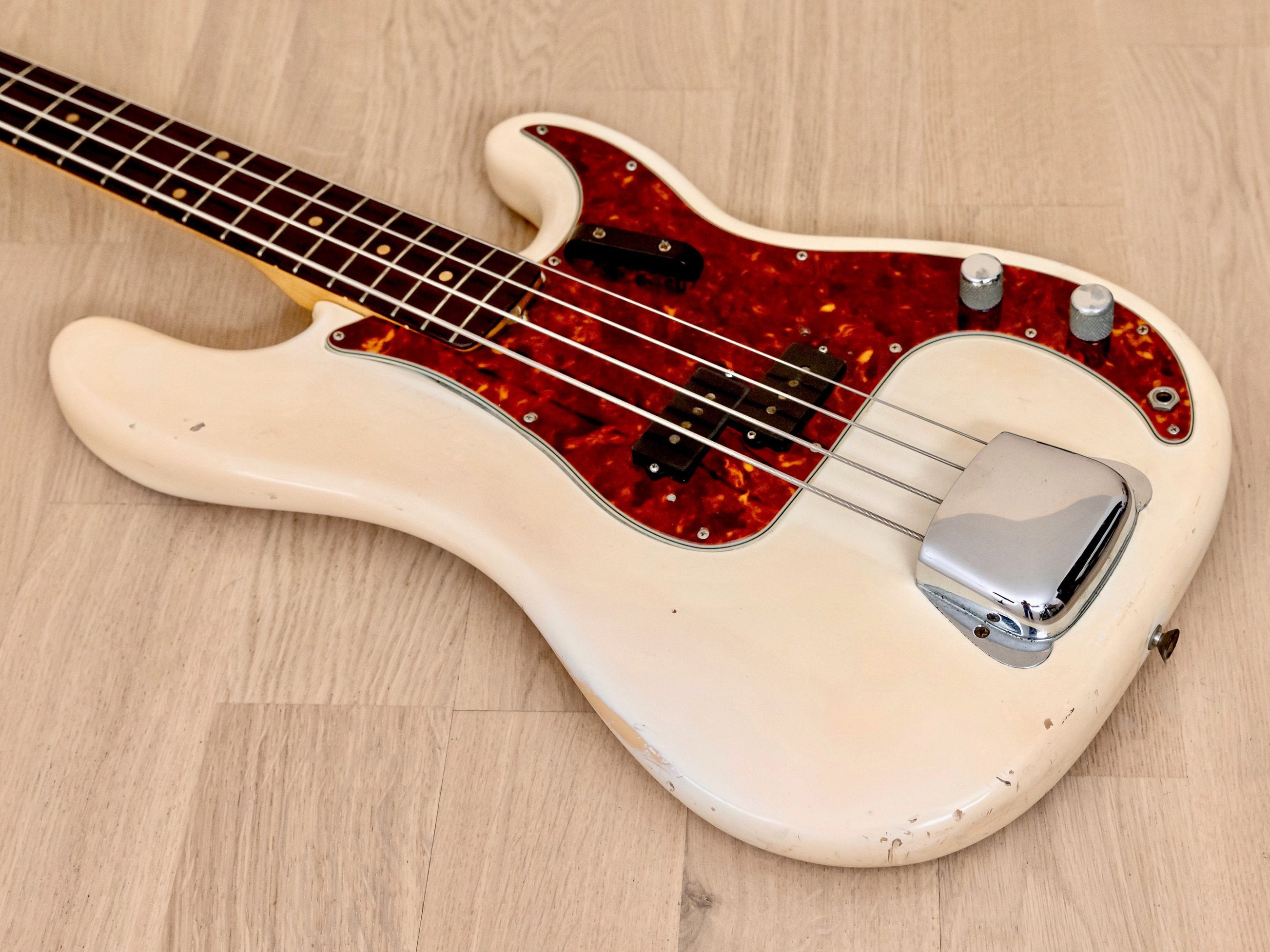 1963 Fender Precision Bass Vintage Pre-CBS Olympic White 100% Original w/ Case