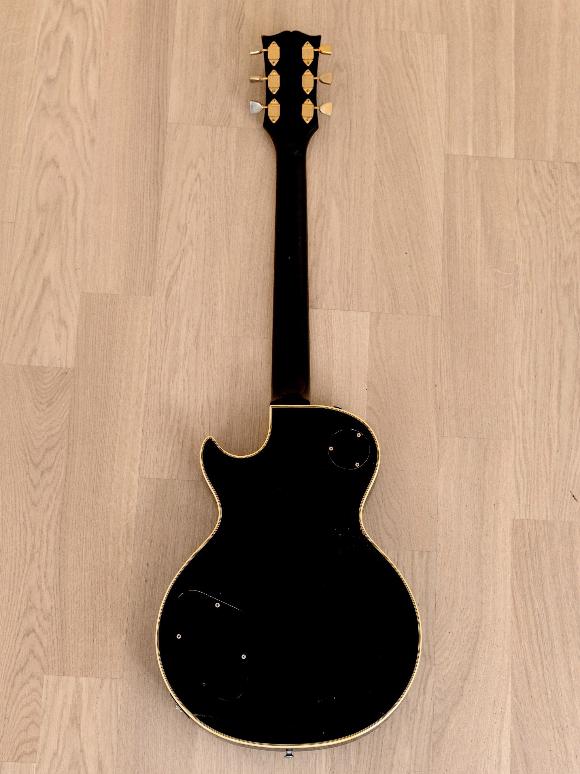 1971 Gibson Les Paul Custom Black Beauty Vintage Electric Guitar w/ T Tops, Case