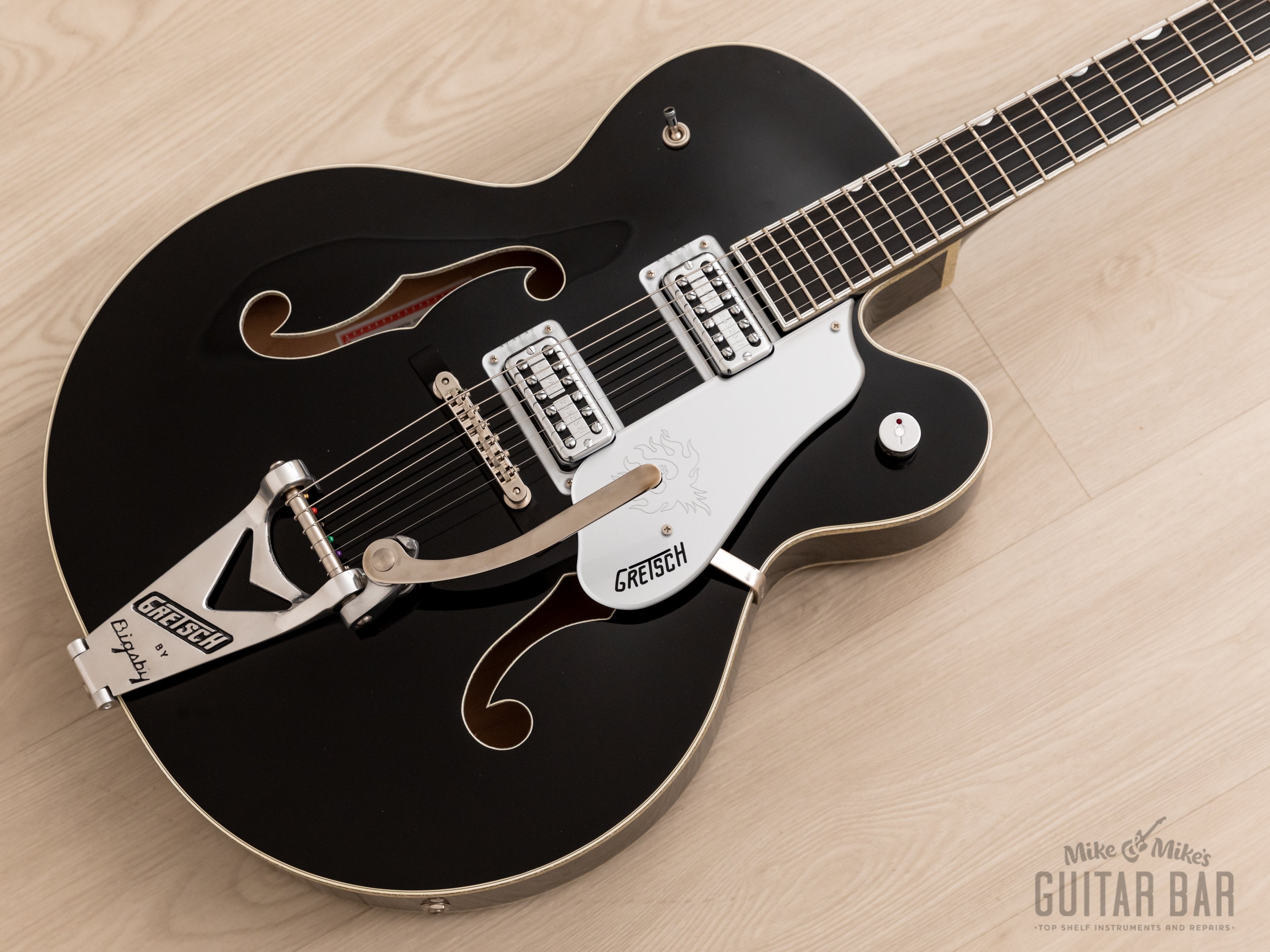 2009 Gretsch Brian Setzer Black Phoenix G6136SLBP w/ TV Jones, Case & Tags.  Jim Root-Owned