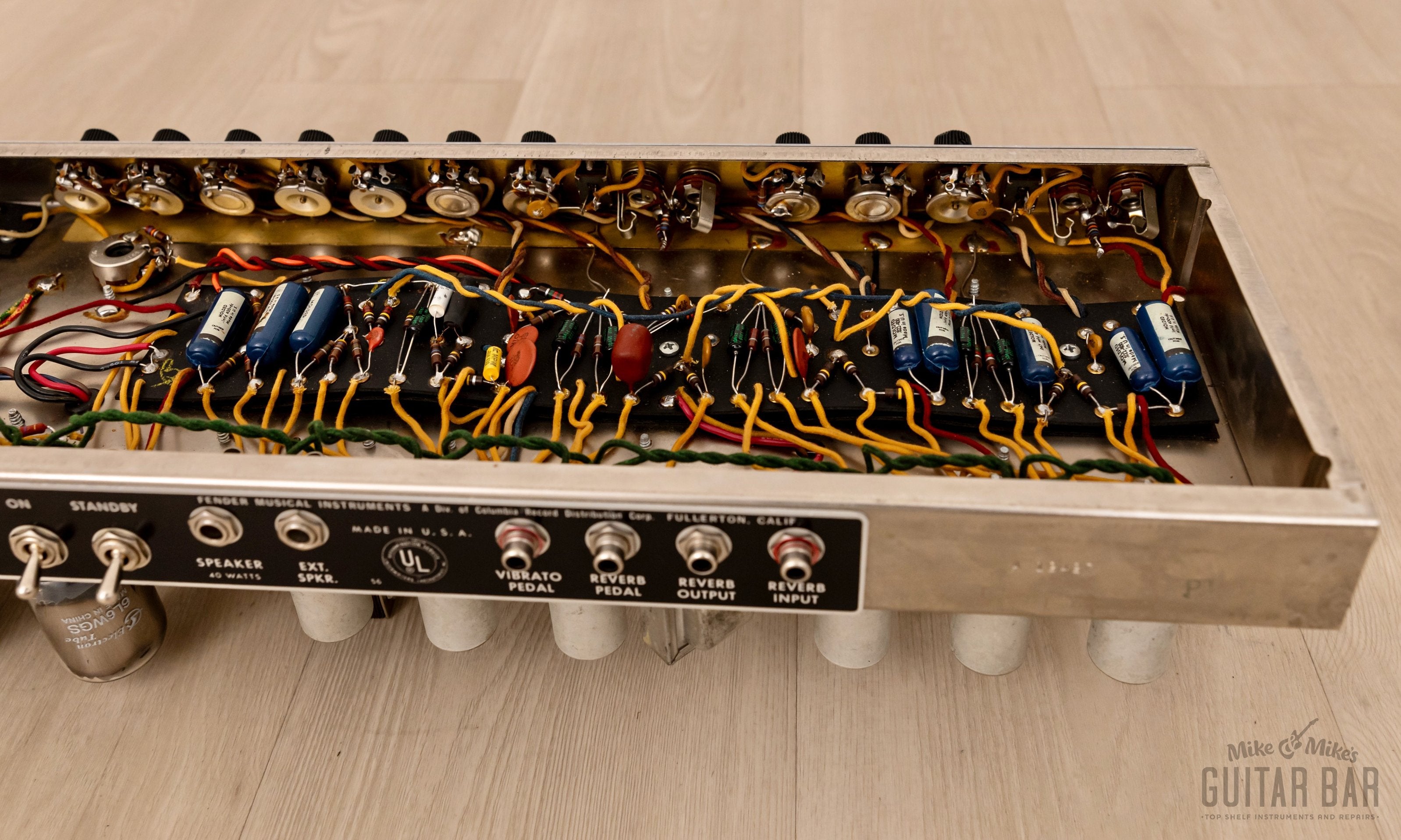 1965 Fender Super Reverb Black Panel Vintage Tube Amp AB763 w/ Ceramic Speakers, Cover & Ftsw