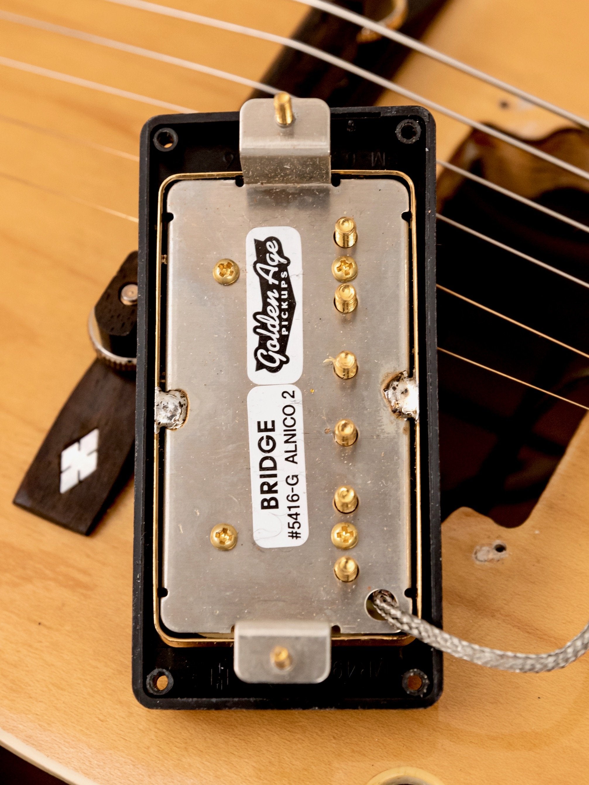 1980s Hondo HL5-FB Fat-Boy Vintage Archtop Electric Guitar Blonde w/ Case, Upgrades
