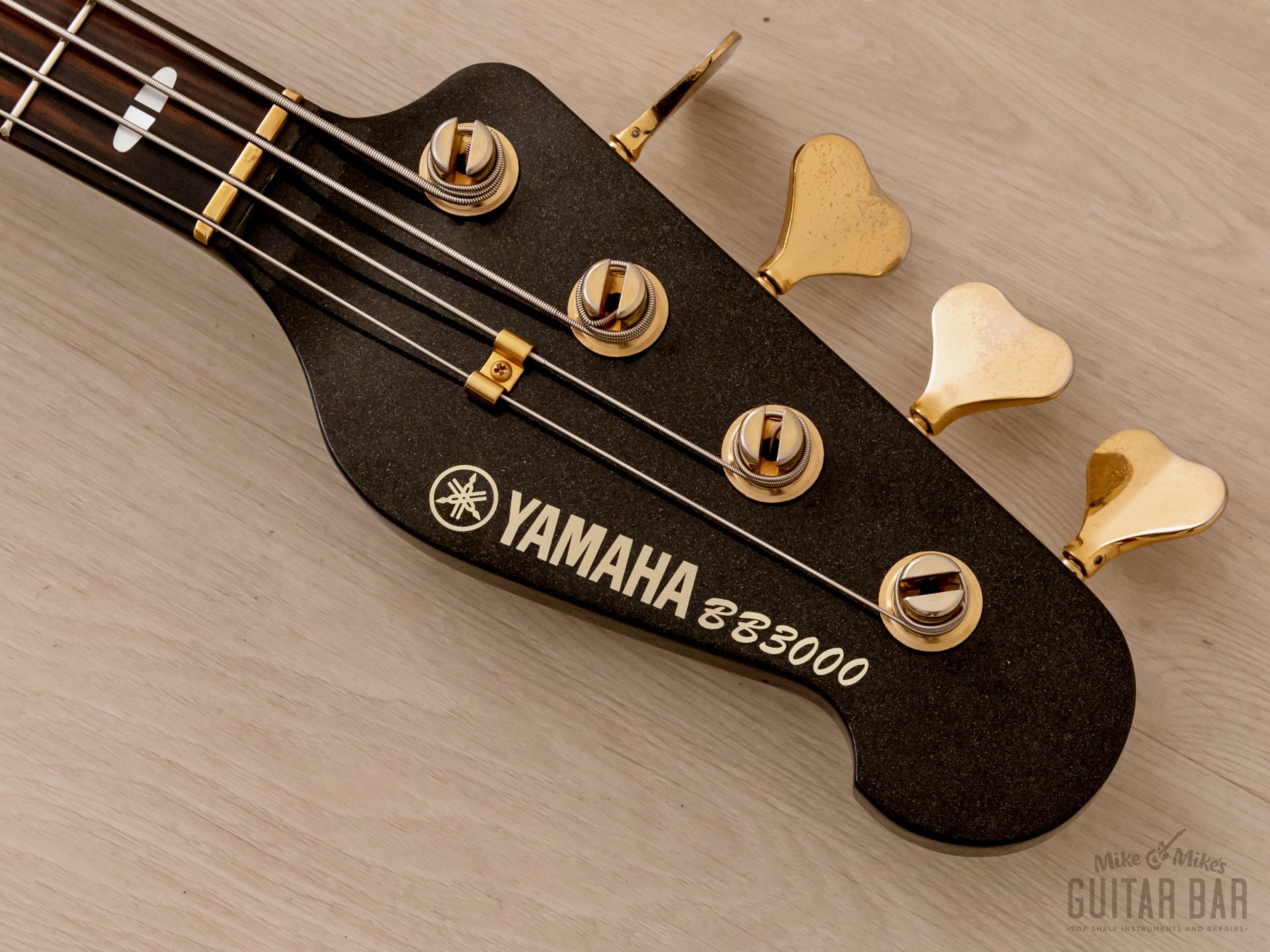 1983 Yamaha Broad Bass BB3000 Vintage Neck Through PJ Bass Guitar Metallic Black, Japan